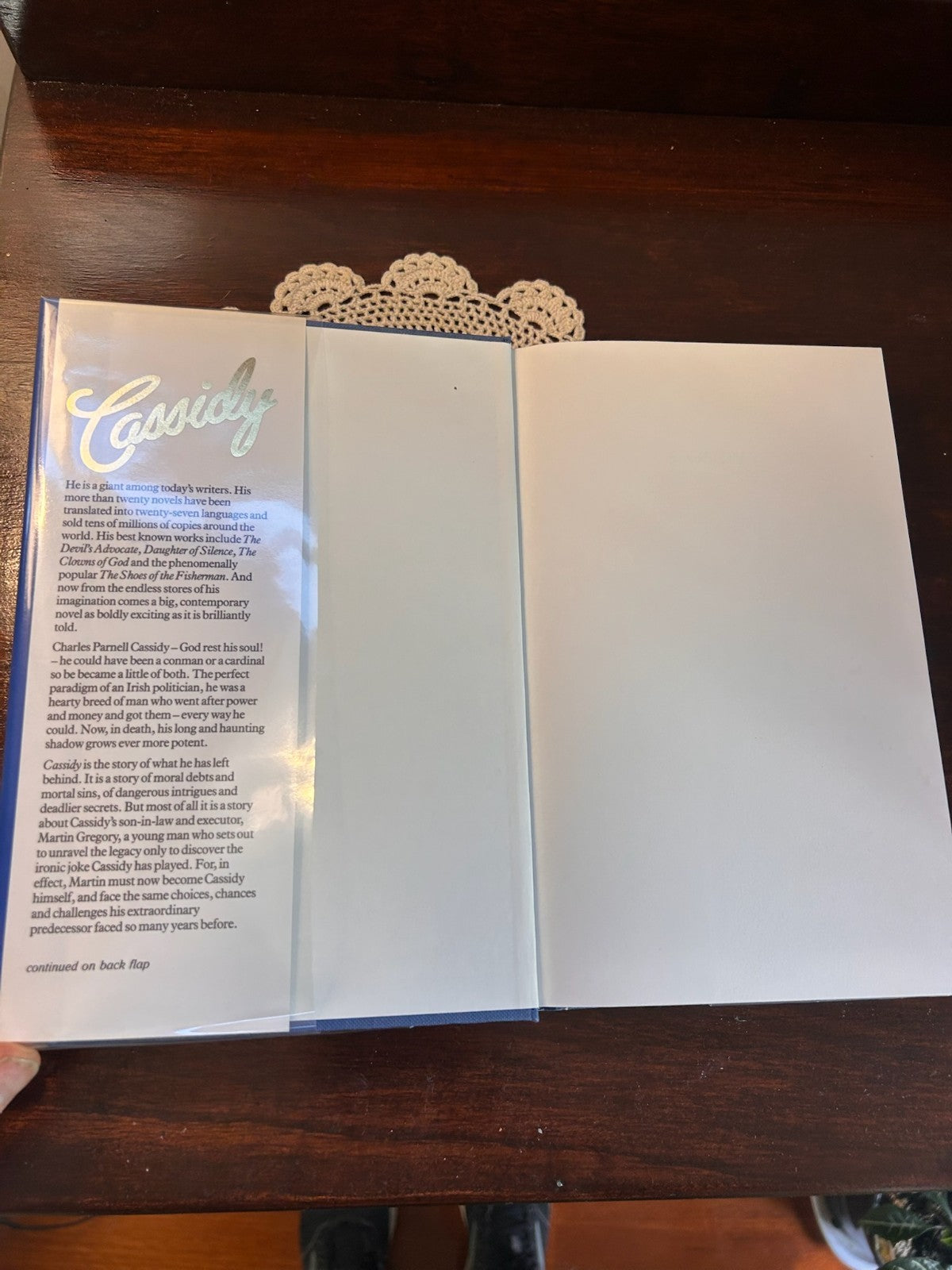 Cassidy - Morris West - 1986 Hardcover Guild Publishing London (BCE)