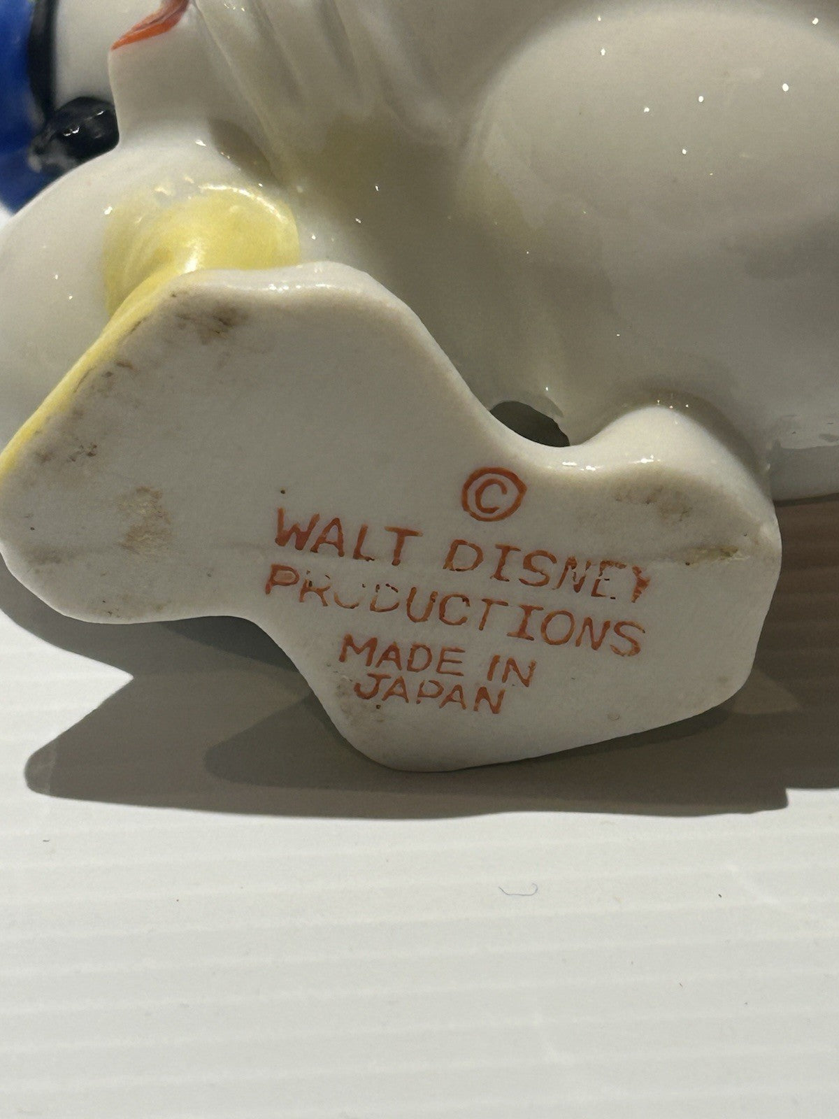 Vintage Donald Duck Egg Cup 7.5cm Walt Disney Productions Japan c1950s RARE