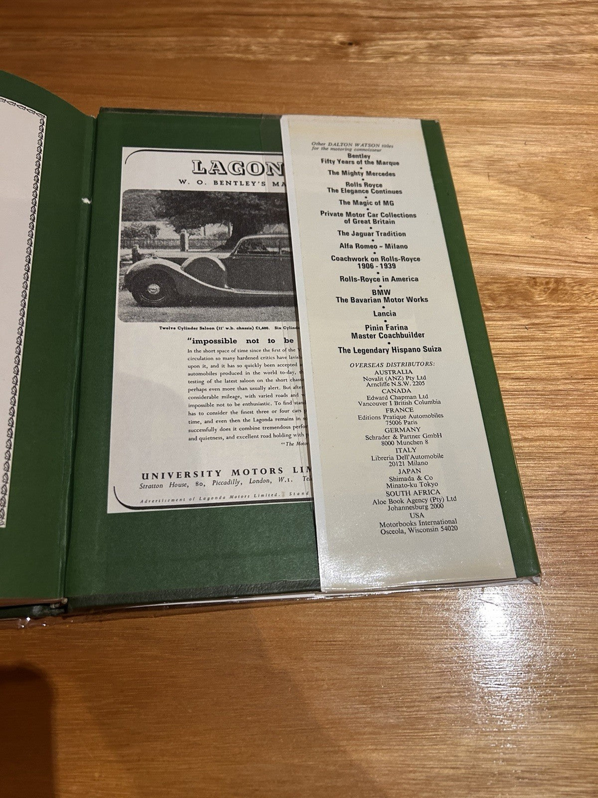Aston Martin & Lagonda Michael Frostick 1977 1st Ed HC DJ Dalton Watson Book
