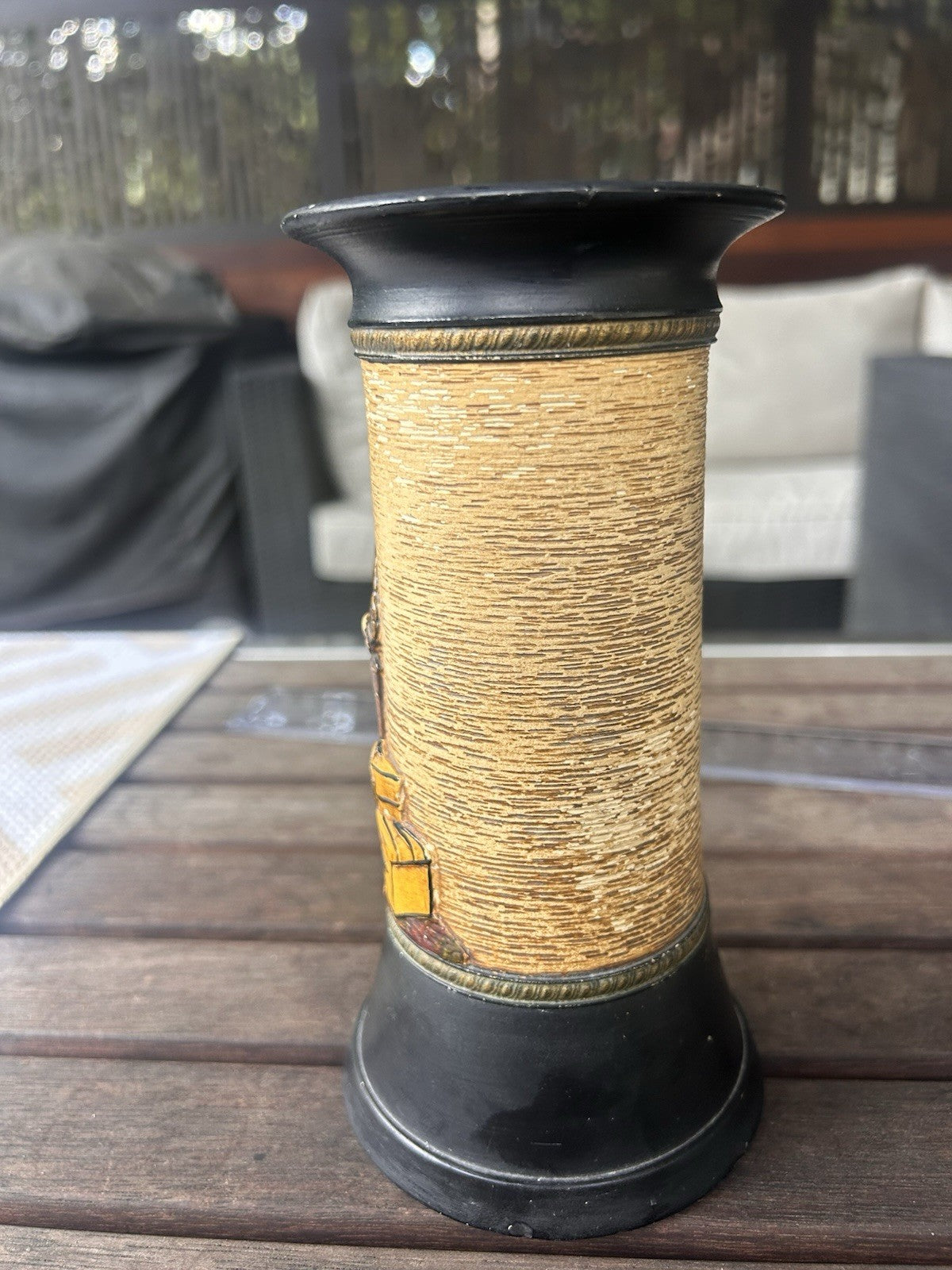 Bretby Pottery Sam Weller Dickens Ware Style Vase England c1921–24 18cm