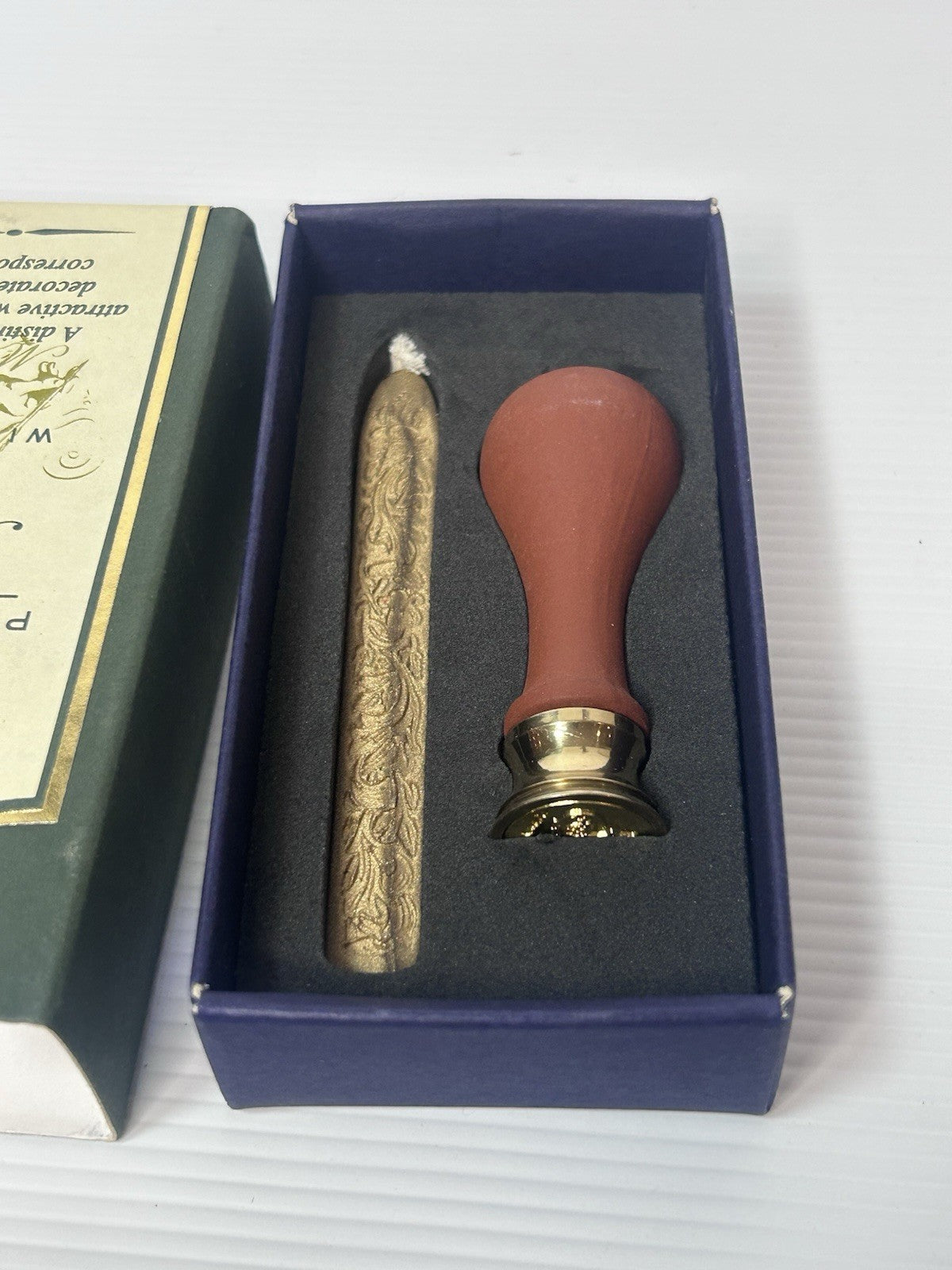Harrods Great Britain Personal Letter “G” Seal Set with Wax in Original Box New
