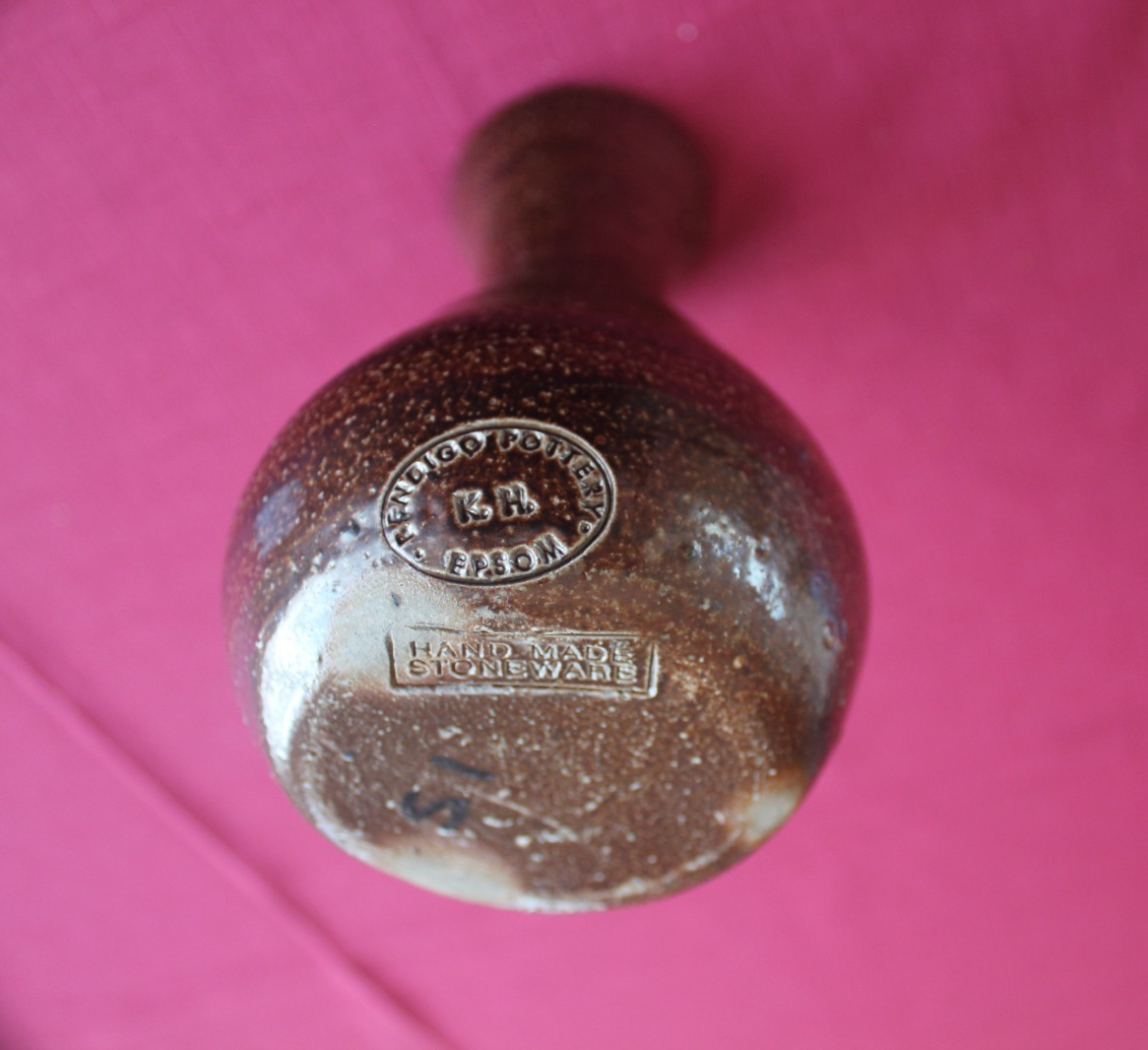 Vintage Bendigo Pottery Stoneware Vase – Australian Studio Pottery