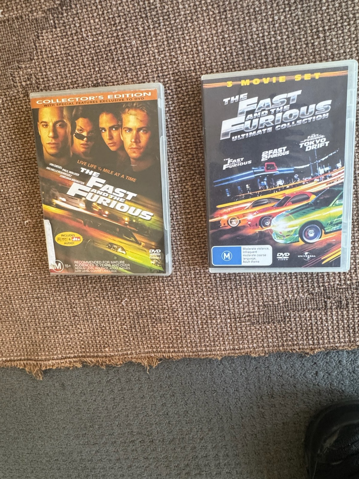 Fast & Furious DVD Bundle | Films 1–3 + Collector’s Edition | Action Car Racing