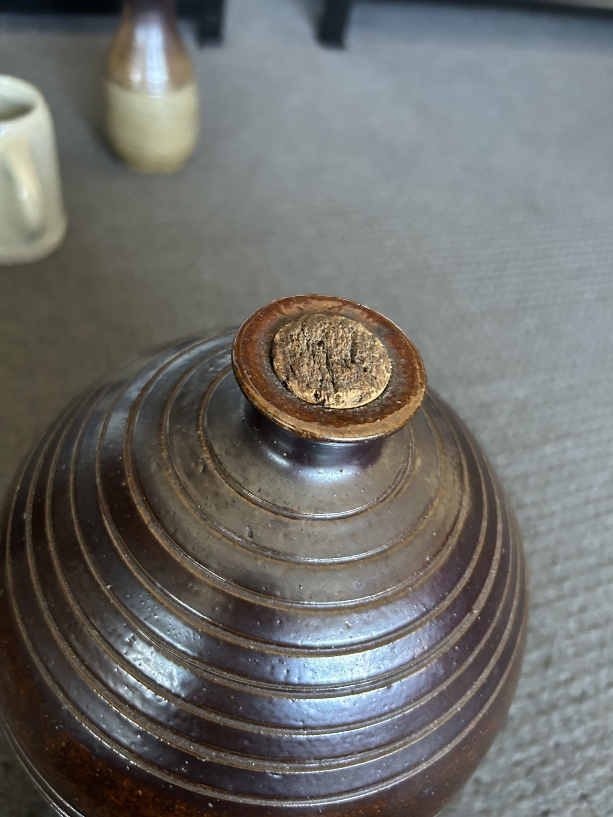 Vintage Bendigo Pottery Stoneware drink dispenser / wine or port barrell