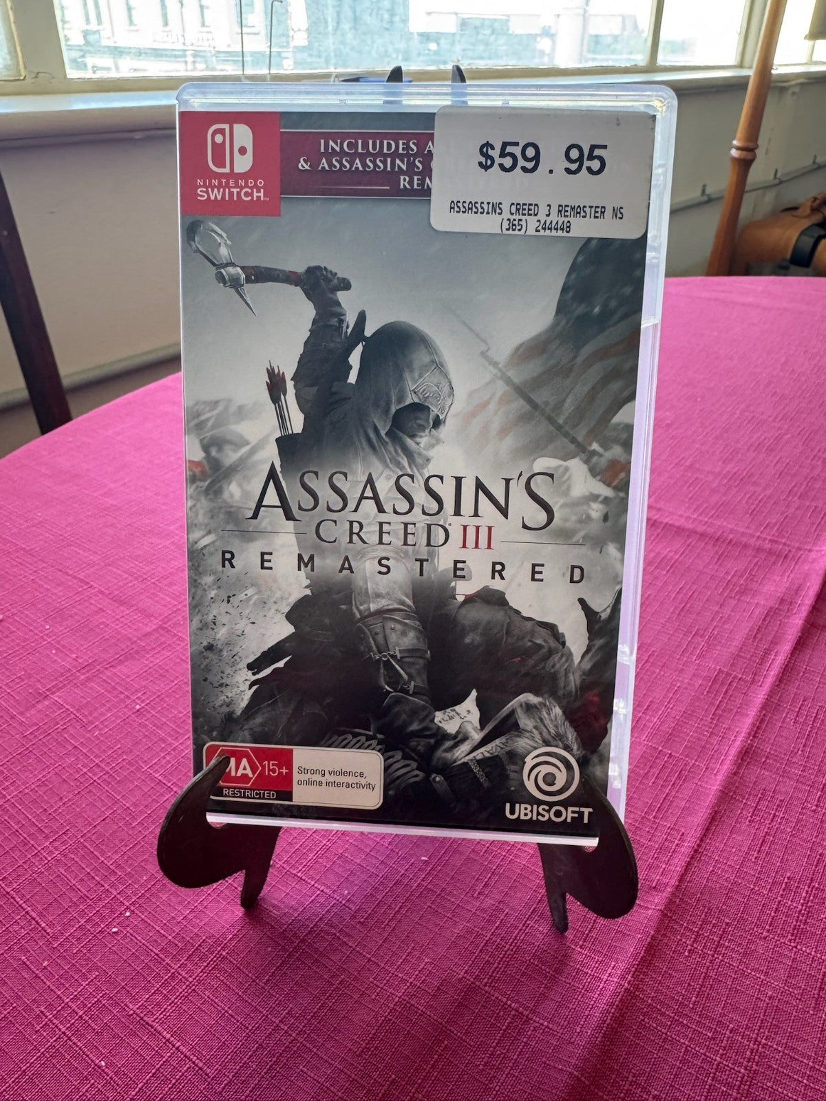Assassin’s Creed III Remastered Switch – Complete w Case & Game Card | 2019