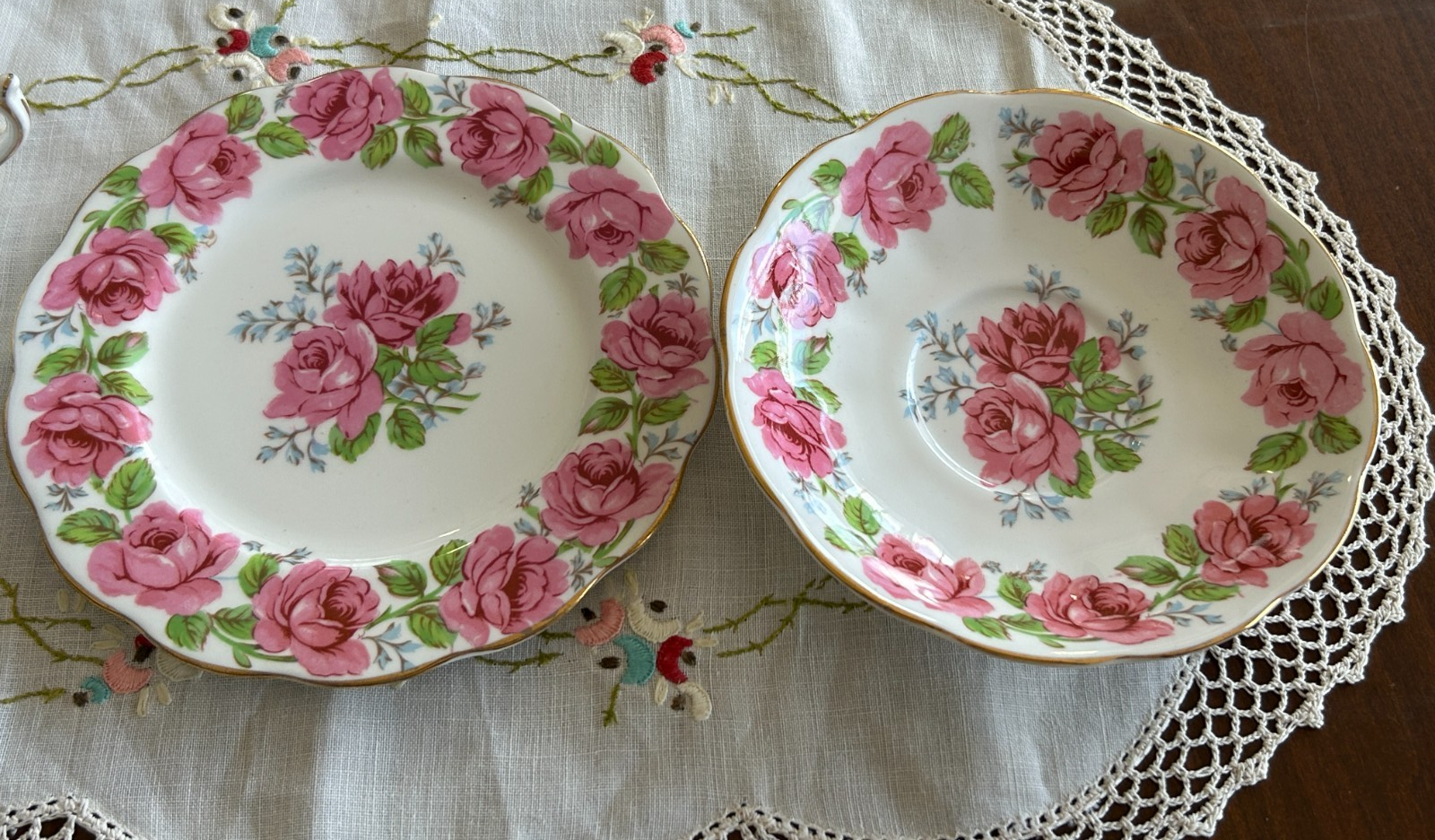 Queen Anne | Lady Alexander Rose | Trio Fine Bone China | English Pink Roses