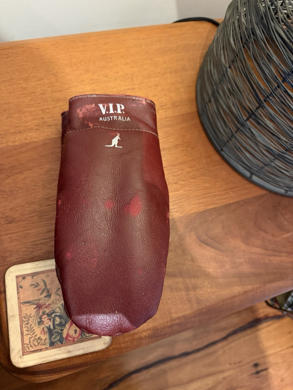 Vintage 1950s 60s VIP Sports Boxing Gloves Made in Australia Leather