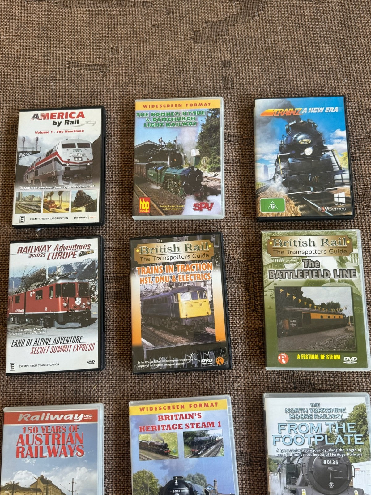Railway Documentary DVD Bundle Trains Steam British Rail America by Rail