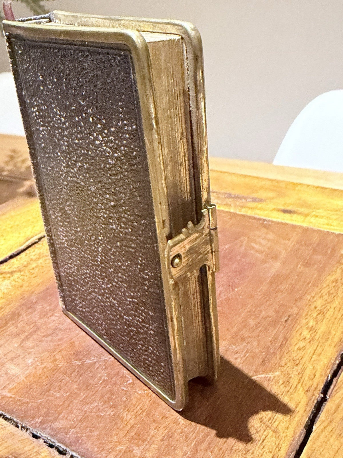 Antique 1862 Book of Common Prayer Miniature Leather Brass Clasp Eyre London 