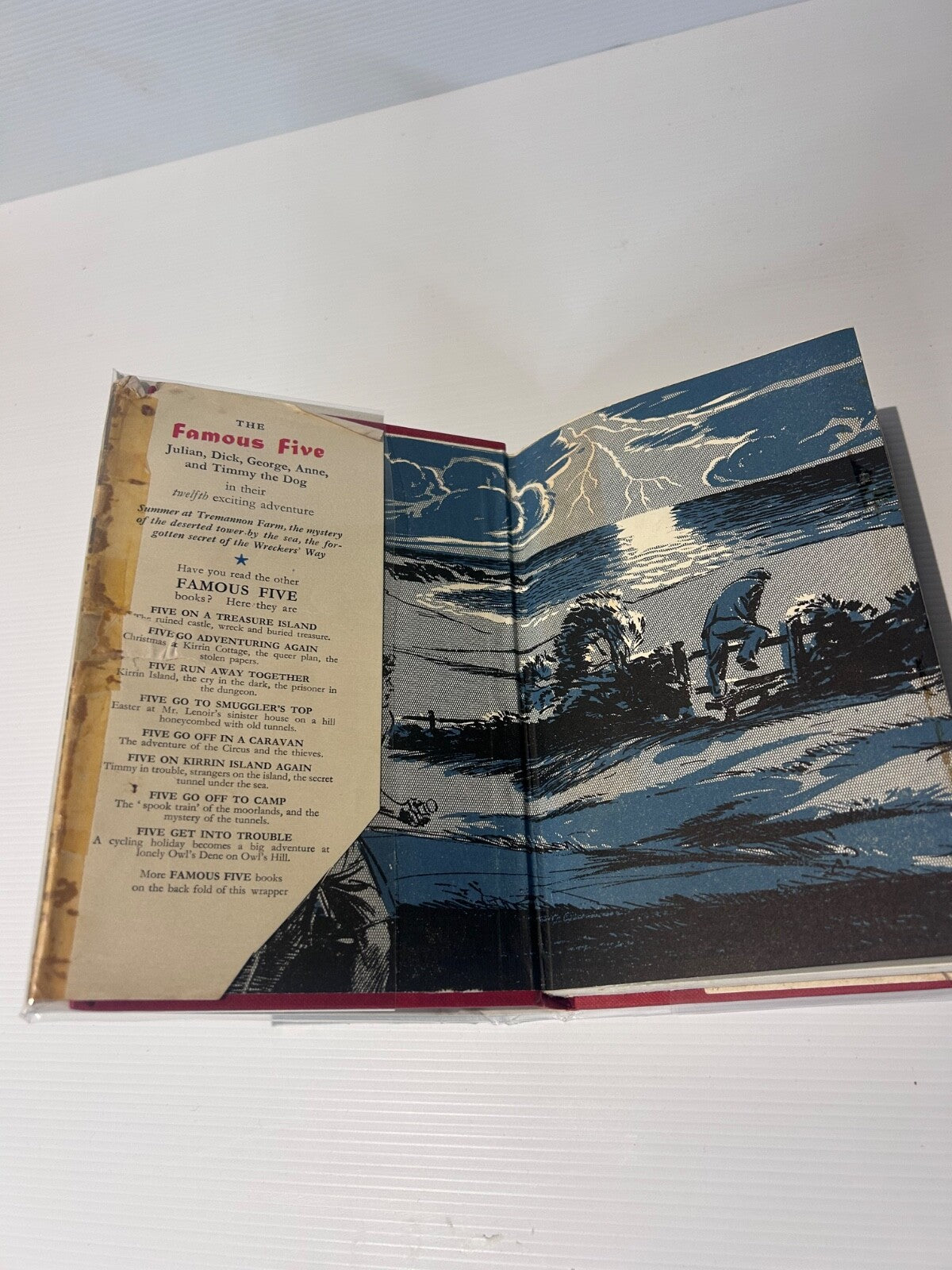 Five Go Down to the Sea Enid Blyton 1953 HC DJ 1st Ed Famous Five H&S