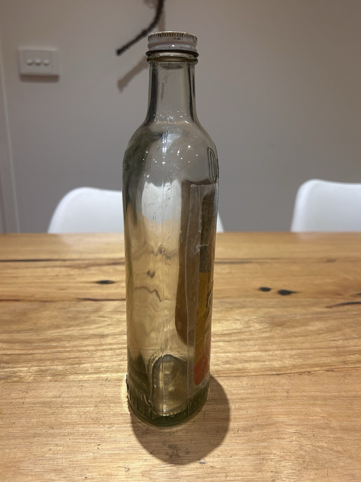 Vintage Minit Fly Spray Bottle Oxford Embossed 1 Imp Pint Insecticide c1950s