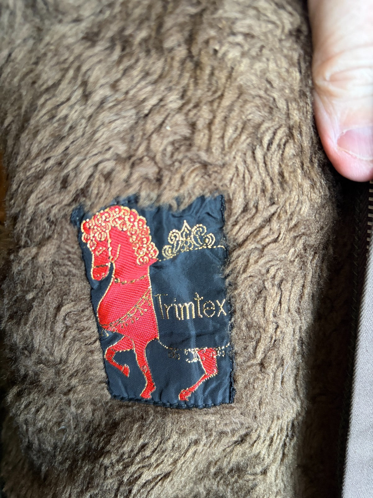 Vintage Oratop Trimtex Winter Coat Detachable Hood Faux Fur Liner Brown