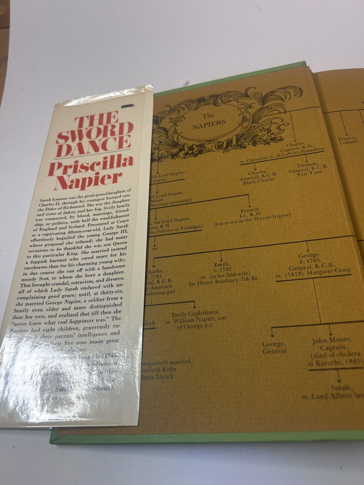 The Sword Dance by Priscilla Napier First Edition Dust Jacket Hard Cover