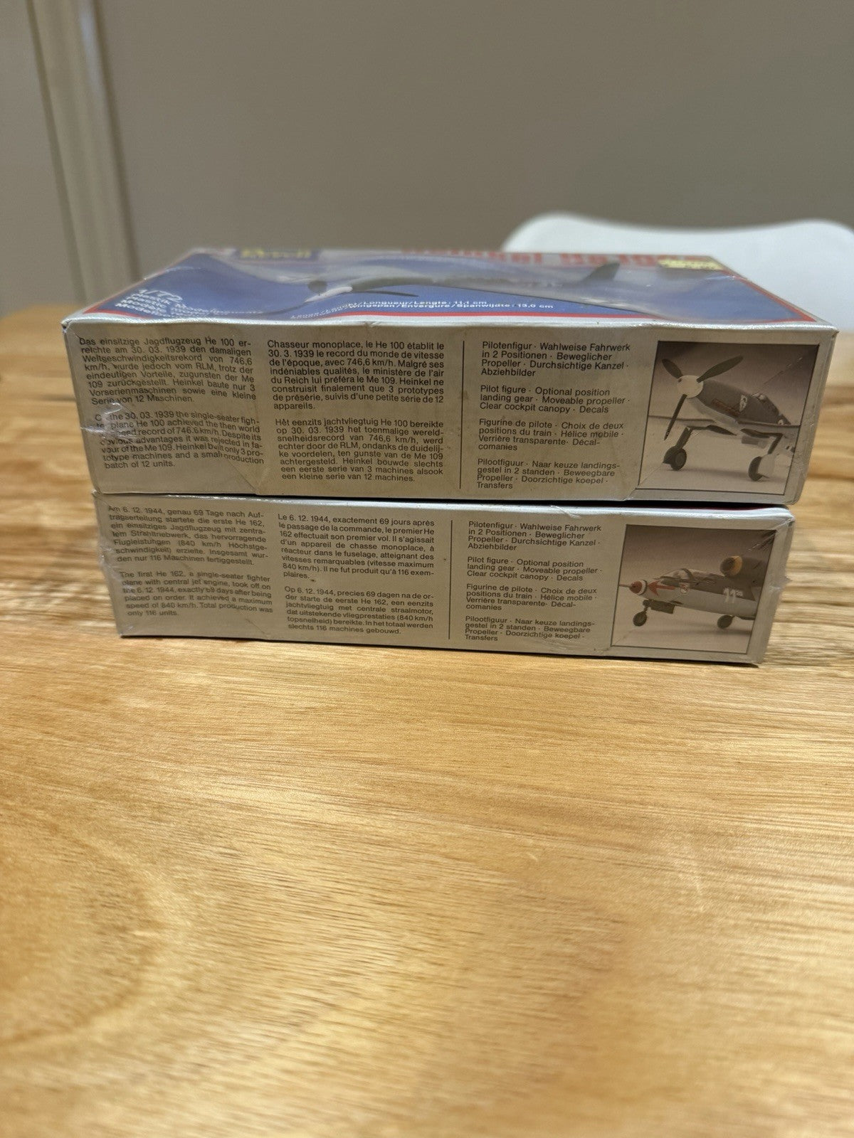 Revell 1/72 Heinkel He100D & He162A-1 Kits Sealed 1984 West Germany Lot