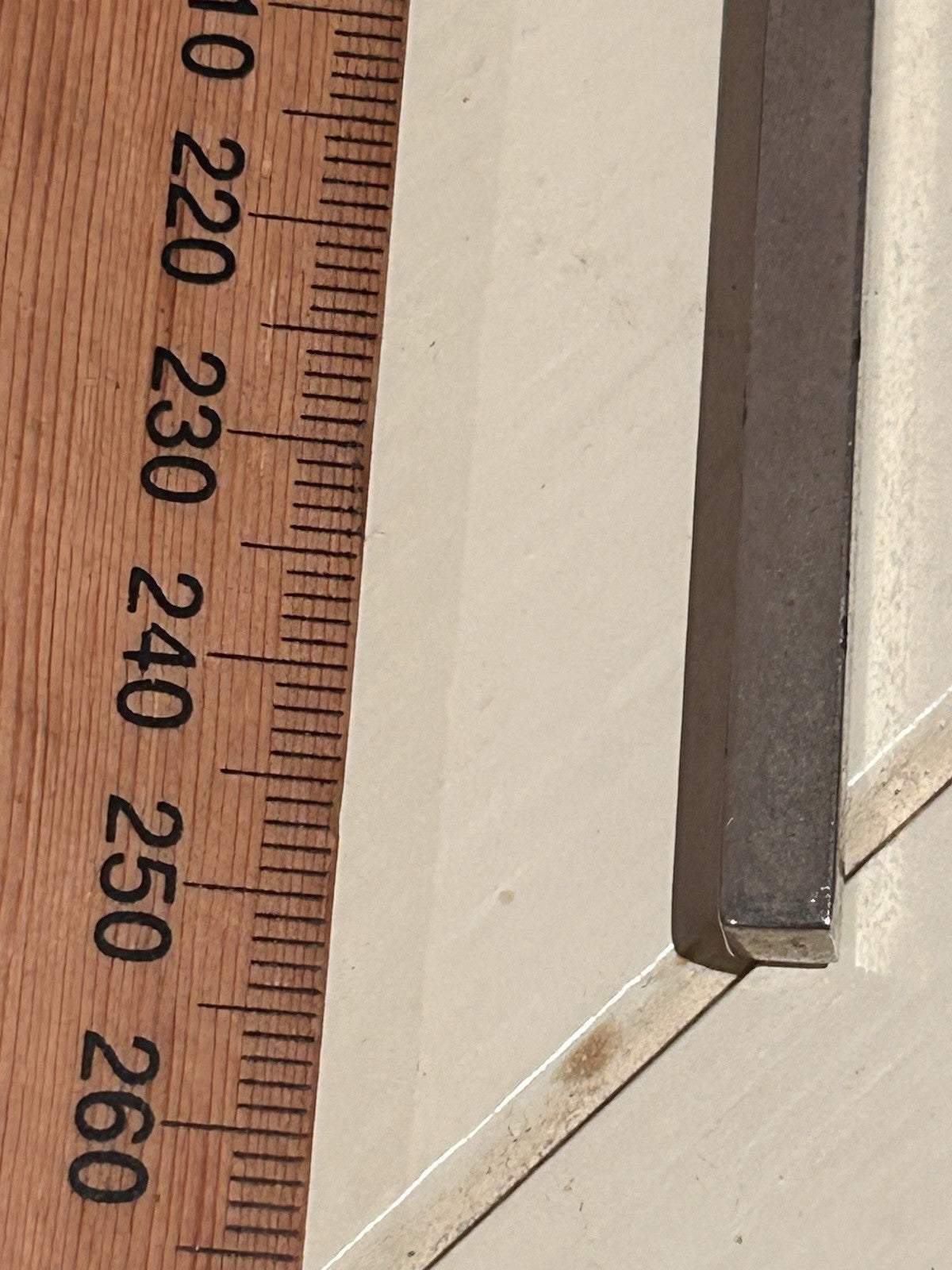 Vintage Italian Metal Crucifix INRI 25cm Wall Cross Brass Jesus c1950s