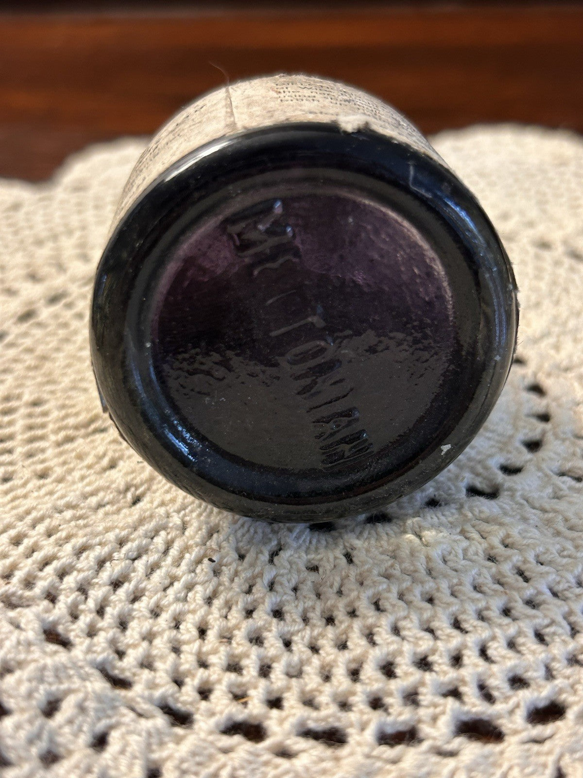 Vintage Meltonian Black Suede Cleaner Bottle 2 fl.oz Australia 1950s