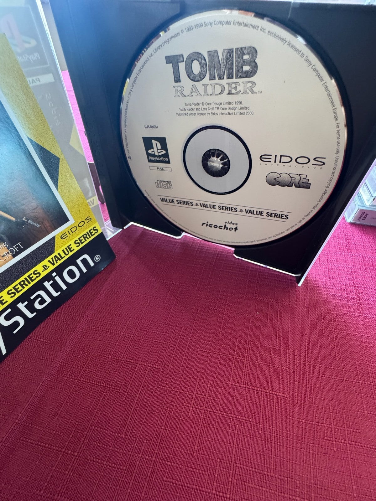 Tomb Raider PlayStation PS1 PAL – Value Series – Complete w Manual | 1996