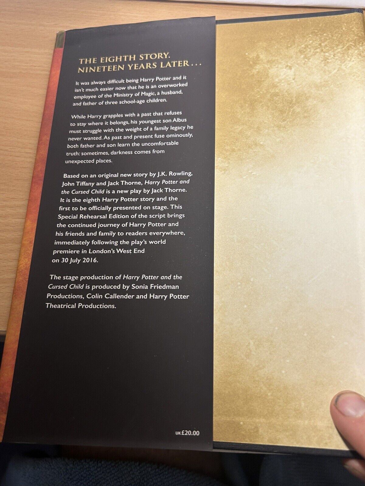 Harry Potter & The Cursed Child - First Edition Hard back