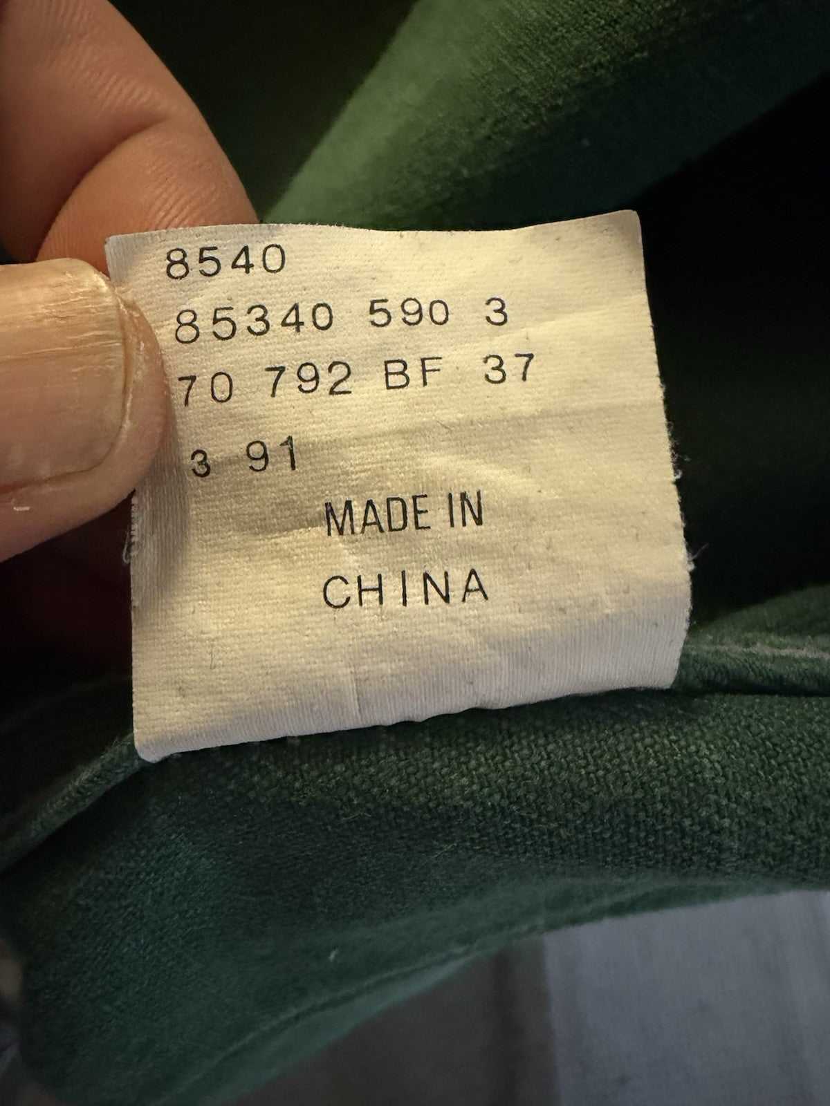 Vintage 1991 Levi’s Black Tab Green Denim Trucker Jacket Size S 90s 8540