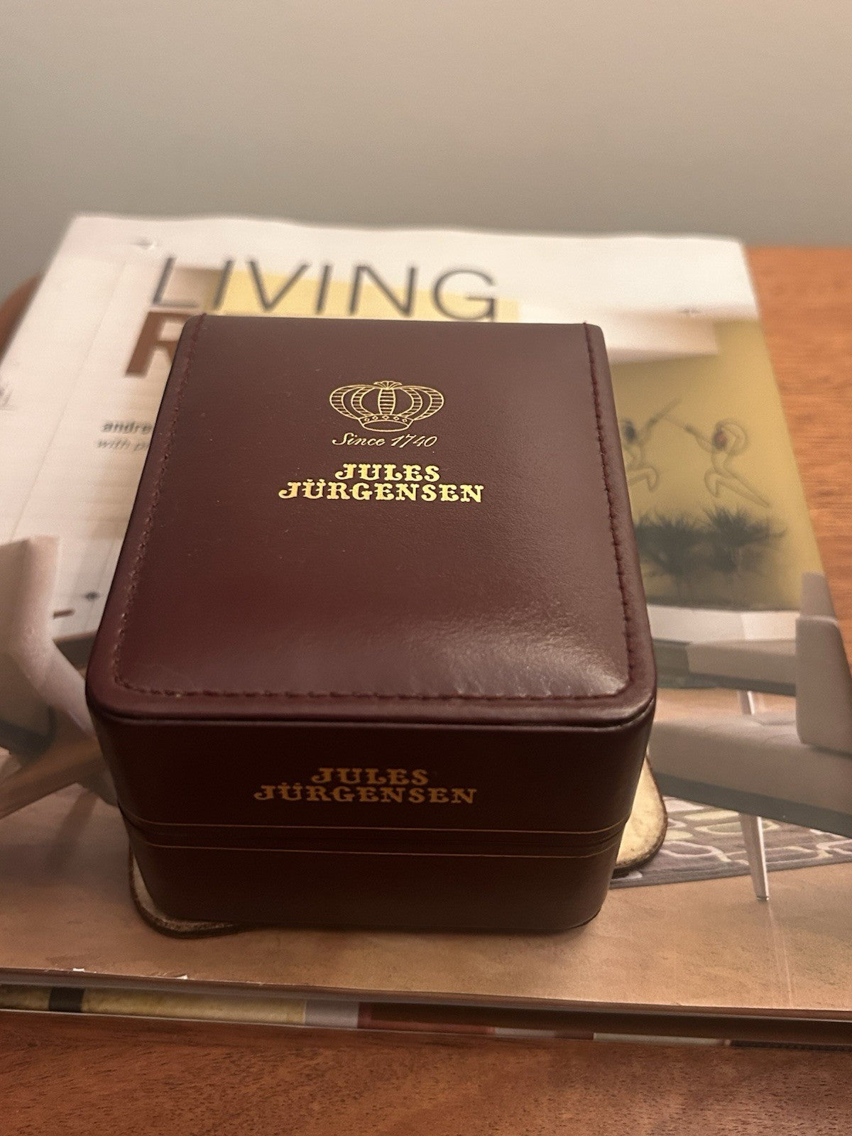 Jules Jurgensen Ladies Quartz Watch Miyota 2035 Tanzanite Boxed VTG