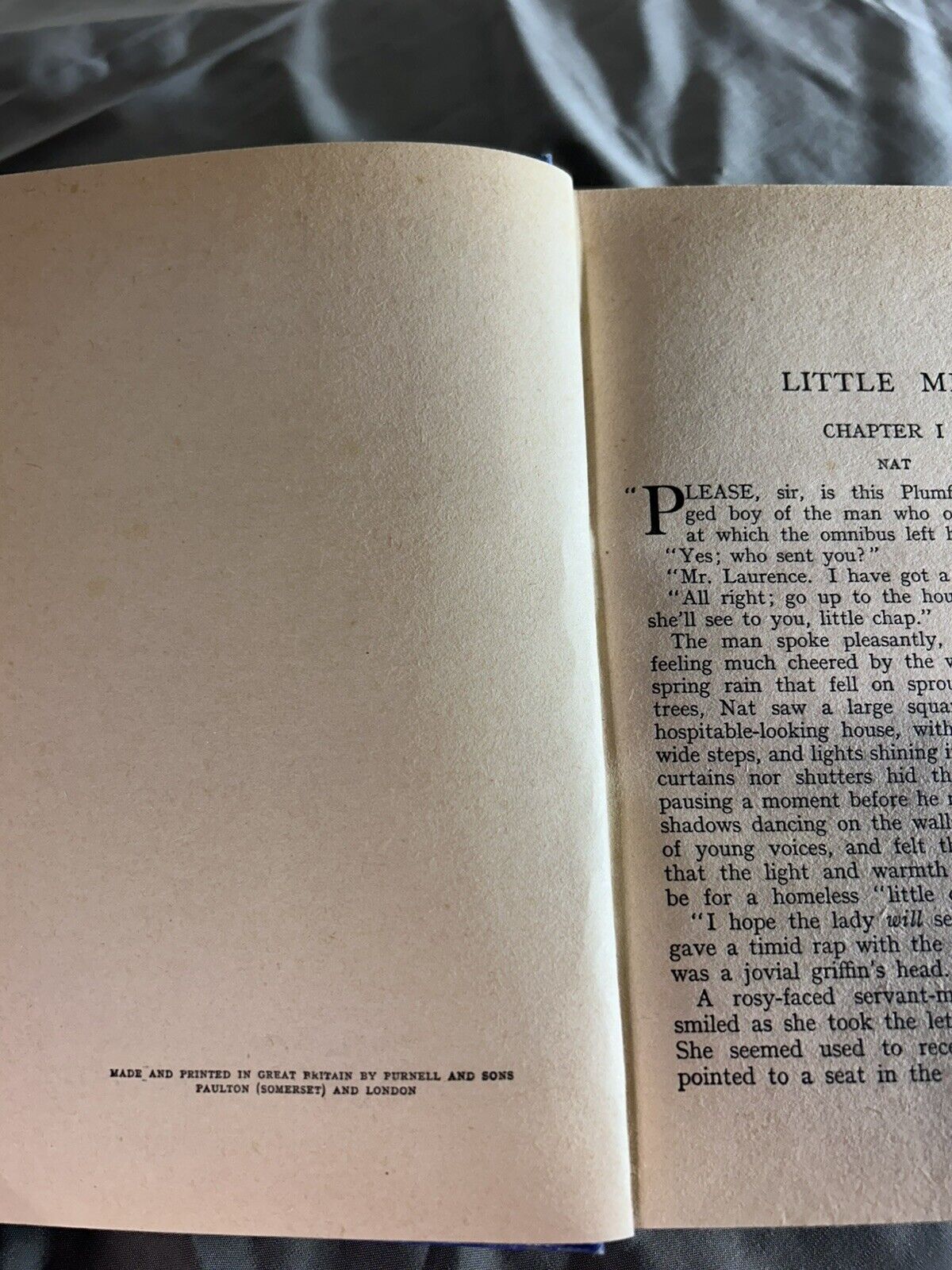 Little Men by Louisa M Alcott 1930s edition with Dust Jacket & Photos RARE