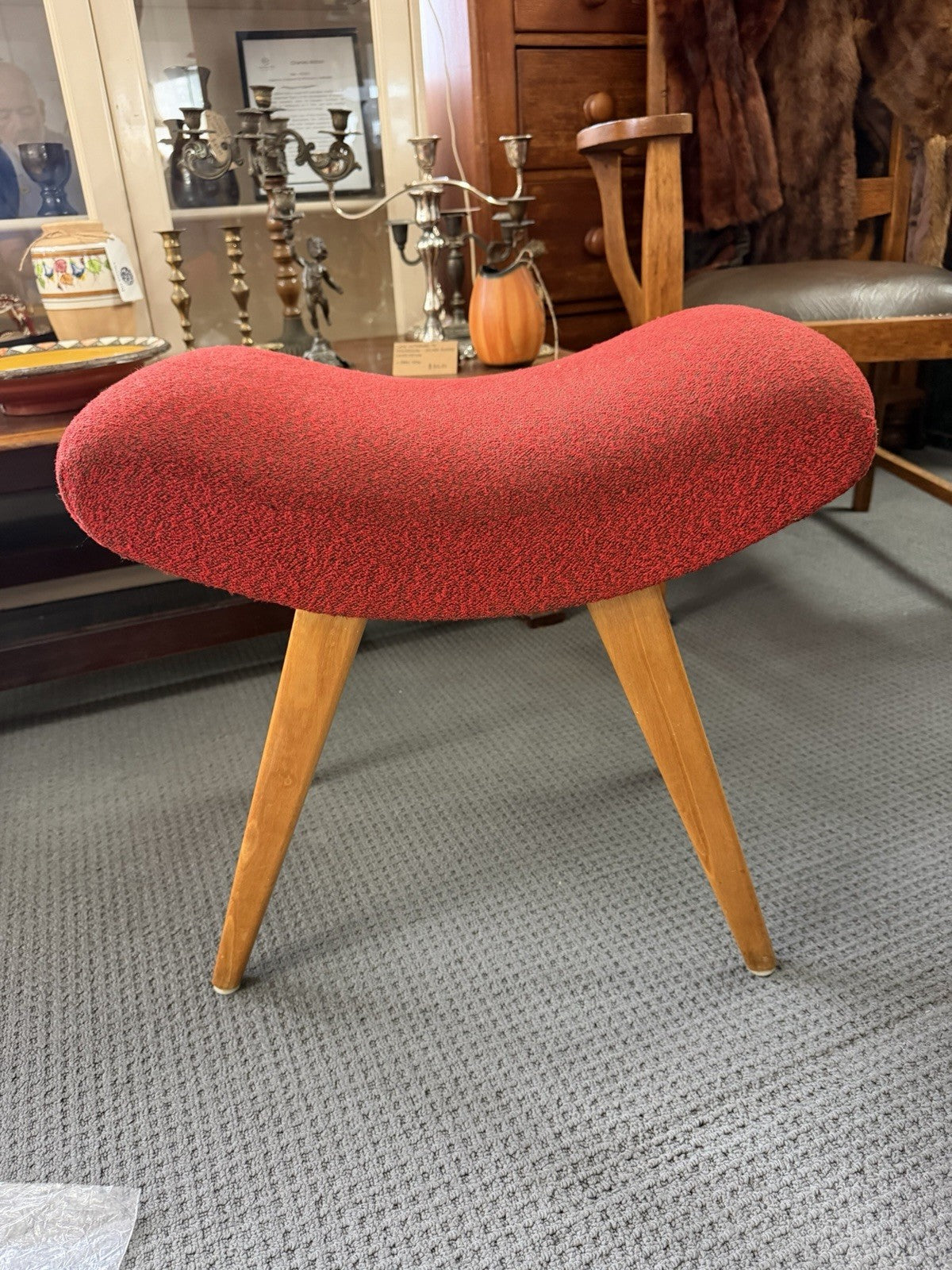 Dario Zoureff Footstool Australian Mid Century Modern Ottoman 1960s Vintage