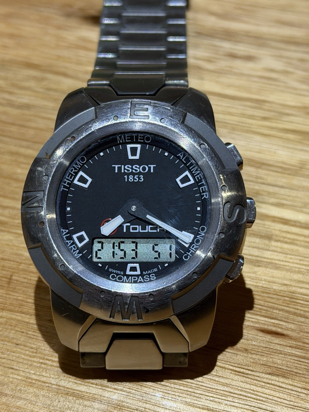 Tissot T-Touch T33.1.483.53 Men’s Steel Touch Screen Watch Z252/352
