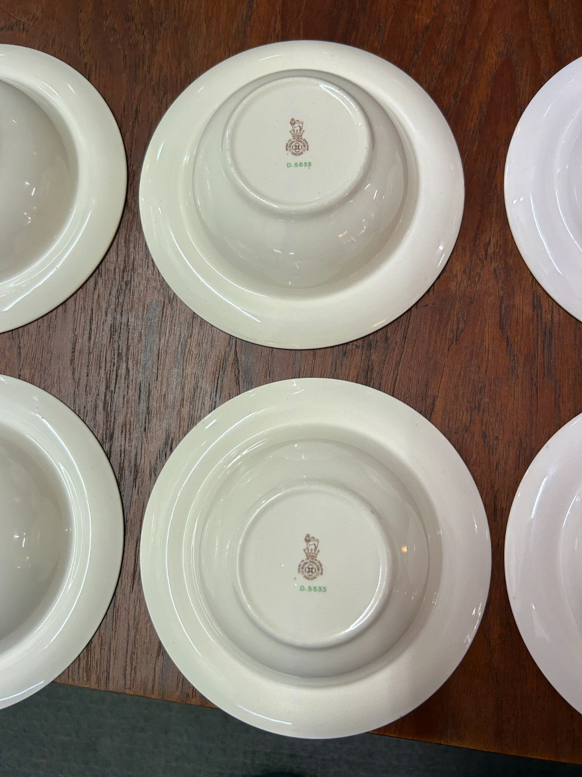 Vintage Royal Doulton Rose Garland Bowl Set 1 Large + 6 Small Bowls D5533
