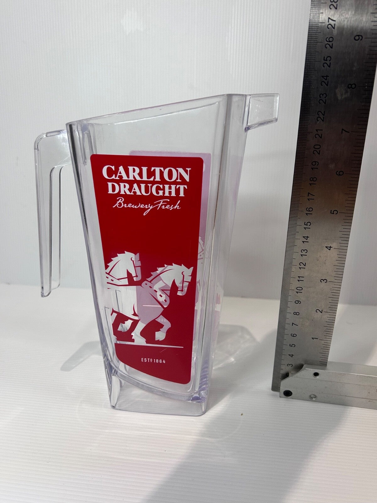 Carlton Draught Beer Jug by Kurve – 1140mL Polycarbonate Pitcher – Australian
