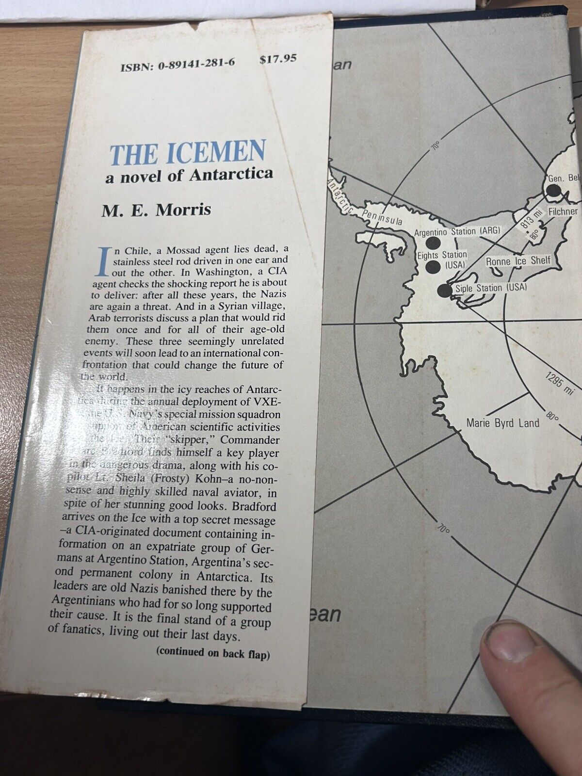 The Icemen : A Novel of Antarctica by M. E. Morris (1988, Hardcover)