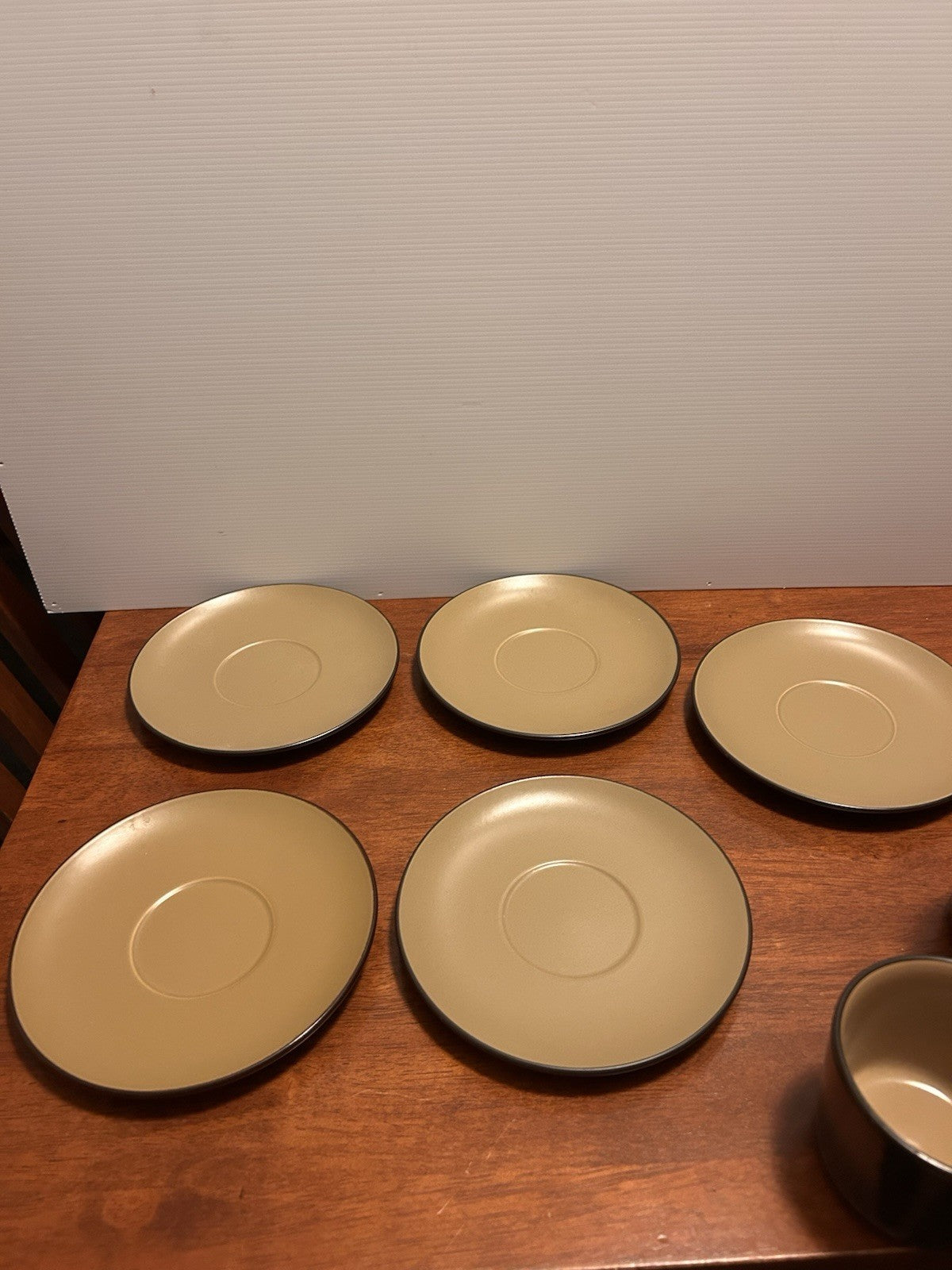 Mikasa Terra Stone Bronze Green J4001 Japan Coffee Set 5 Cups