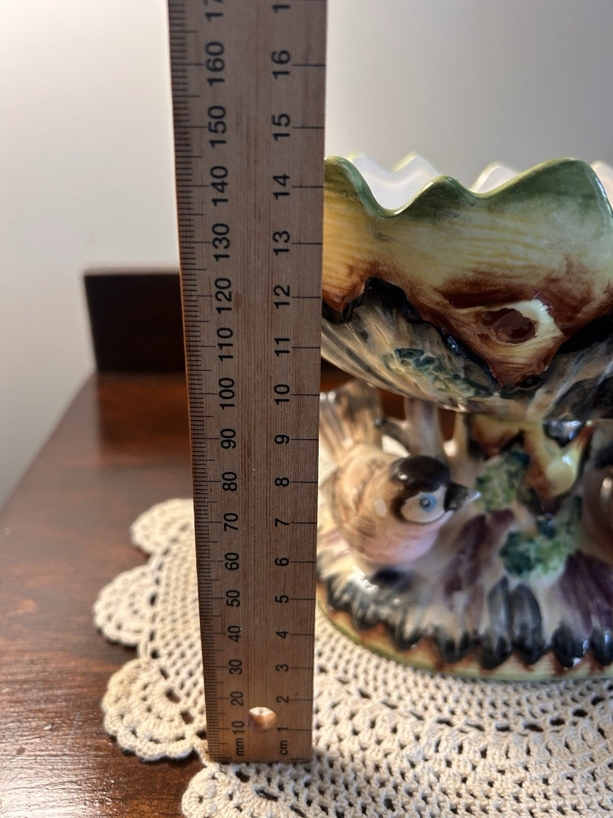 Japan Majolica Bird Compote