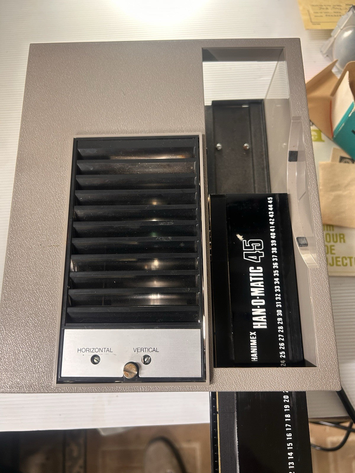 Hanimex Rondette 35mm Colour Slide Projector 1973 Boxed Working w/ Papers