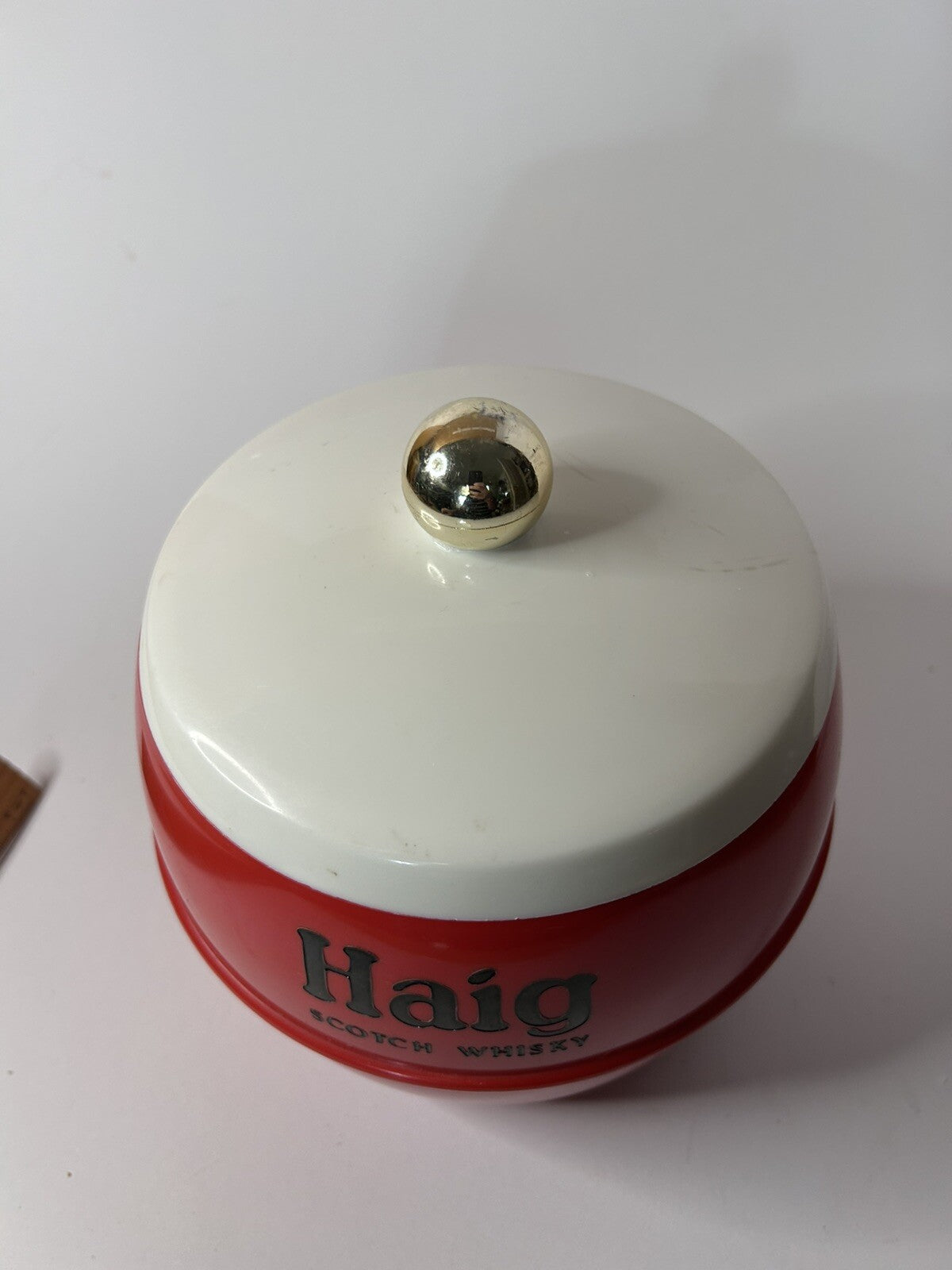 Vintage  Haig Scotch Whisky Plastic Ice Bucket PREOWNED USED RARE 8"