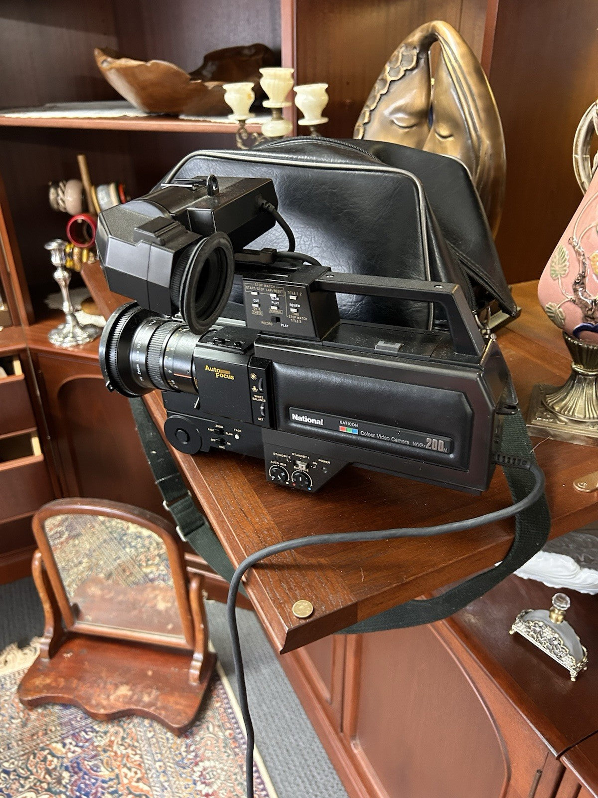 Vintage National Saticon VHS Video Camera WV-P200N + Original Bag