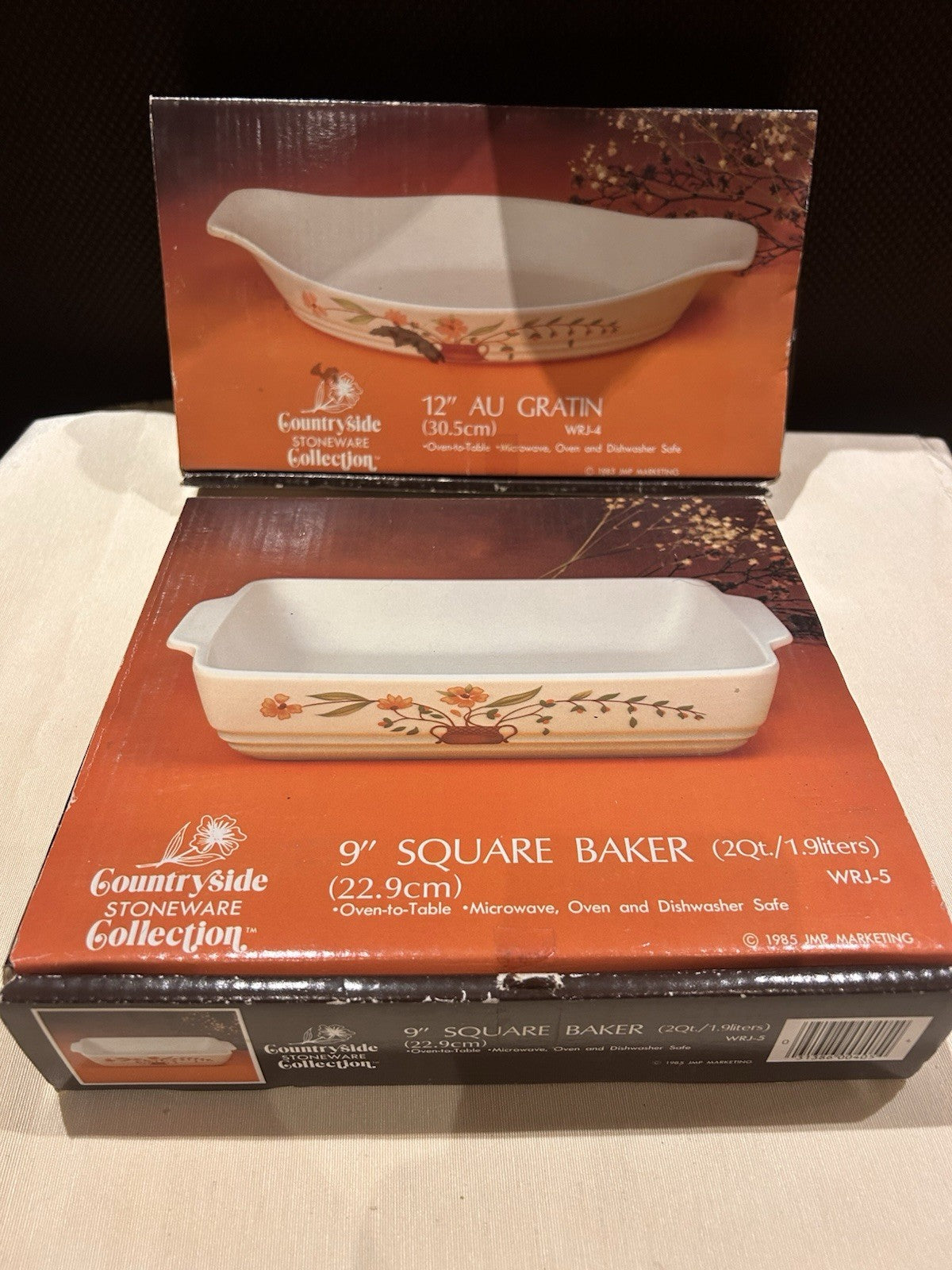 Vintage Countryside Stoneware Collection Baking Dishes – Japan – Boxed (1985)