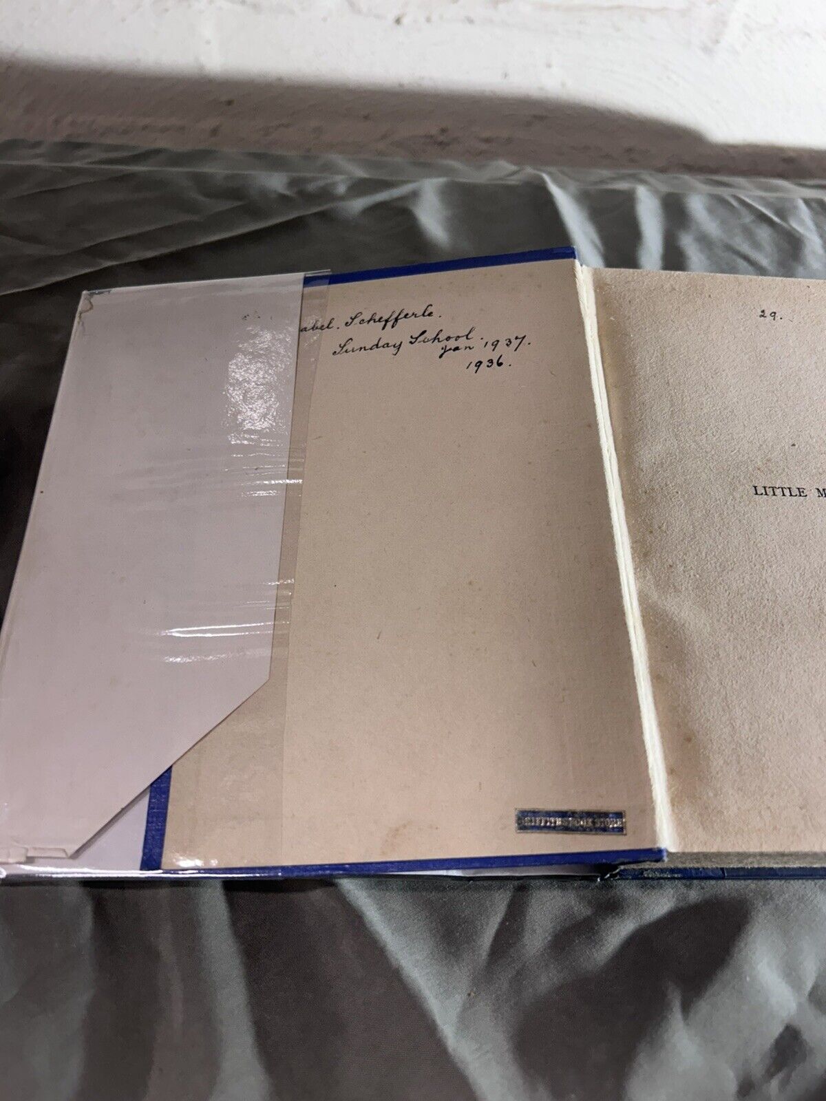 Little Men by Louisa M Alcott 1930s edition with Dust Jacket & Photos RARE