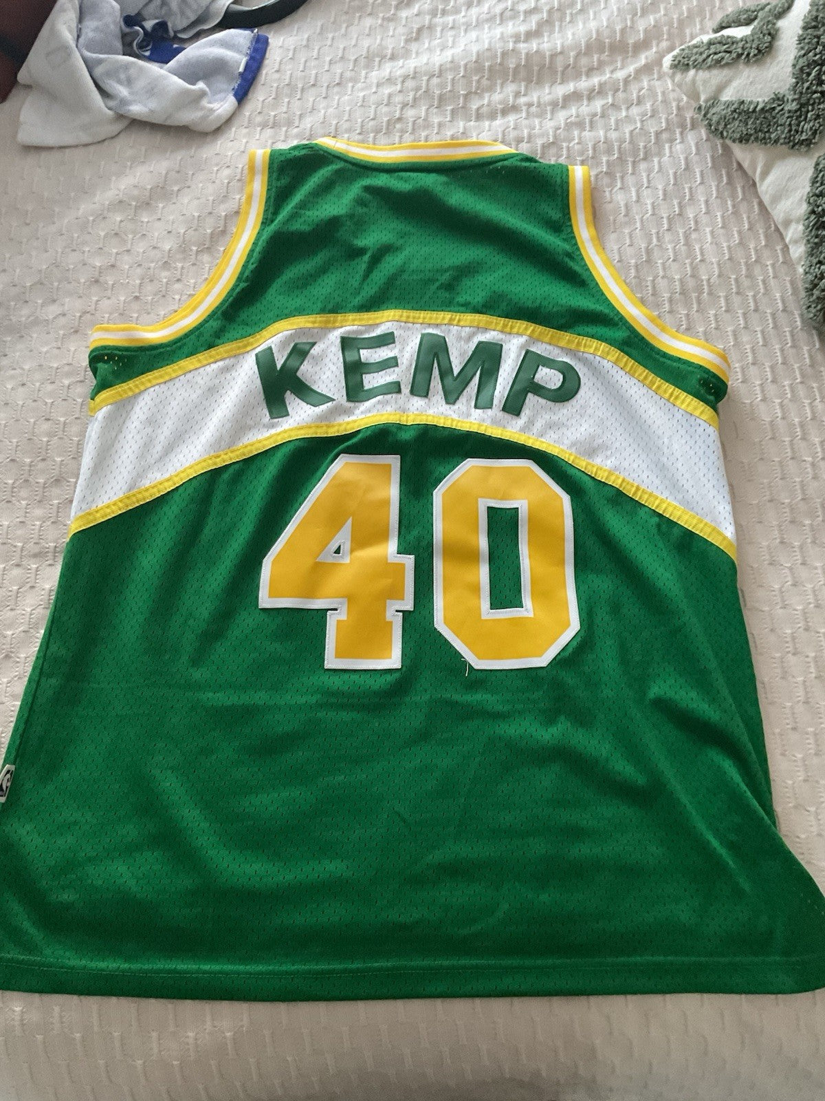 Adidas NBA Seattle SuperSonics Shawn Kemp #40 Hardwood Classics Jersey XL +2