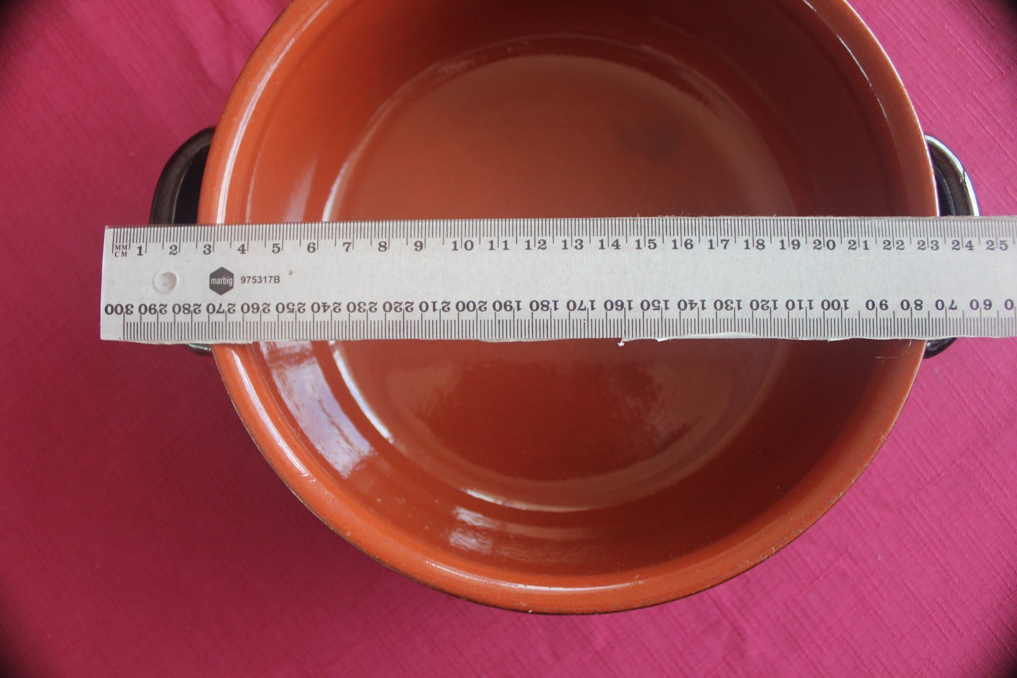 Vintage Brown Glazed Stoneware Casserole / Oven Dish with Handles