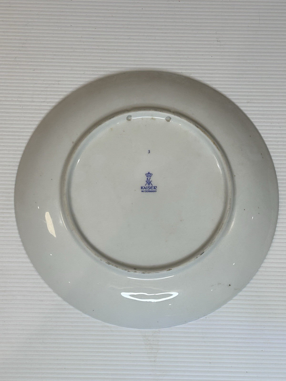 Kaiser W. Germany Cat Collector Plate AK Porcelain Tabby Jungle Ferns