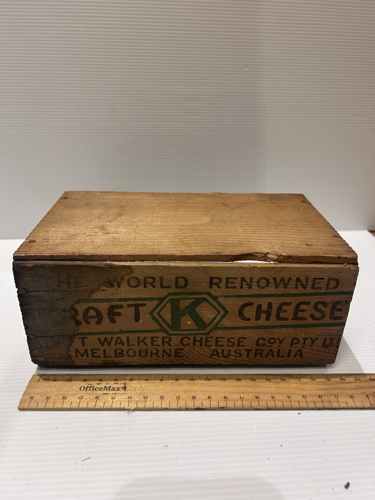 Vintage Kraft Cheese Crate – Kraft Walker Cheese Co Melbourne – Rare Aussie Box