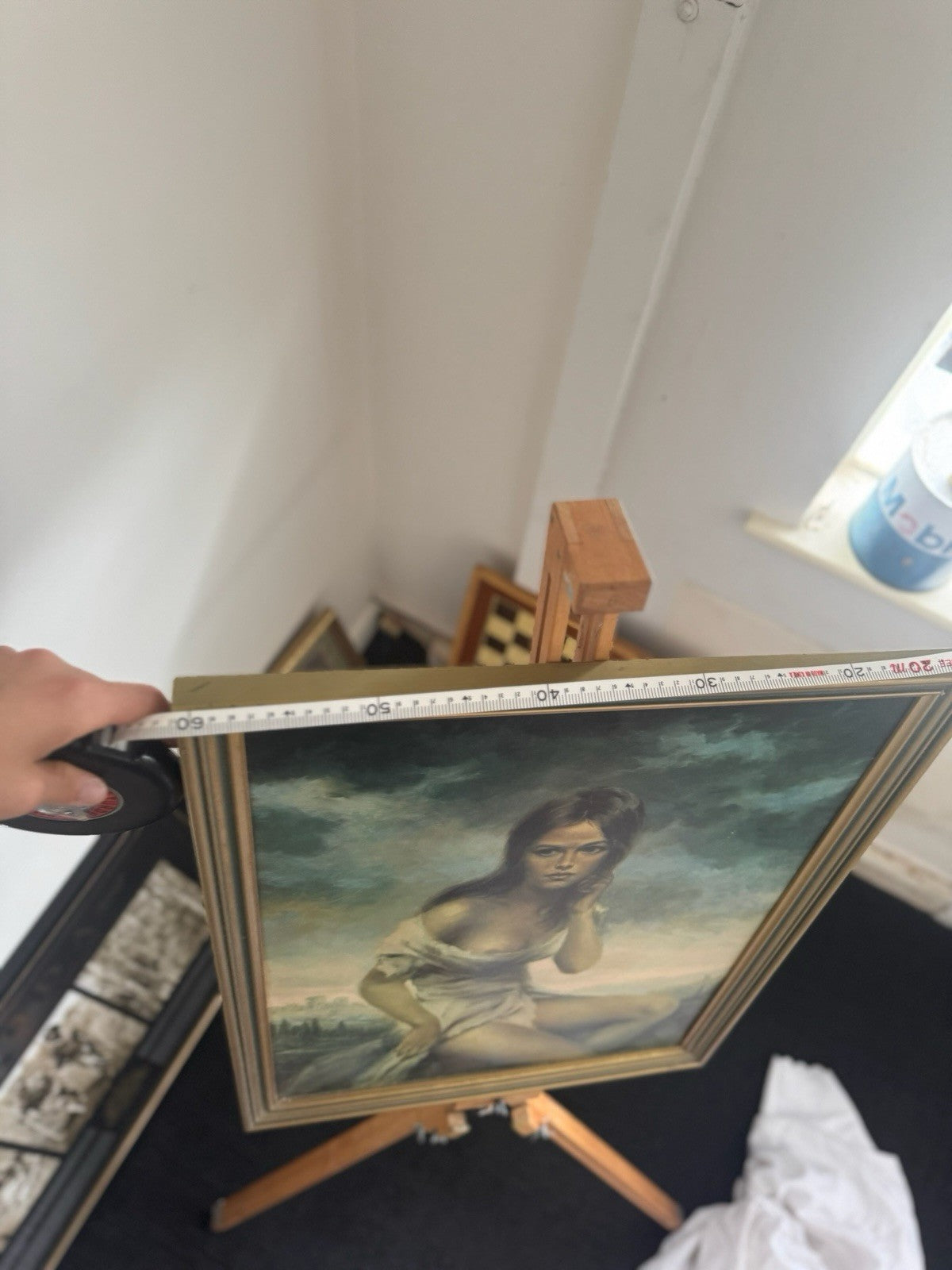 Vintage 1960s–70s Framed Art Print after Joseph Vinciata “Broken Silence”