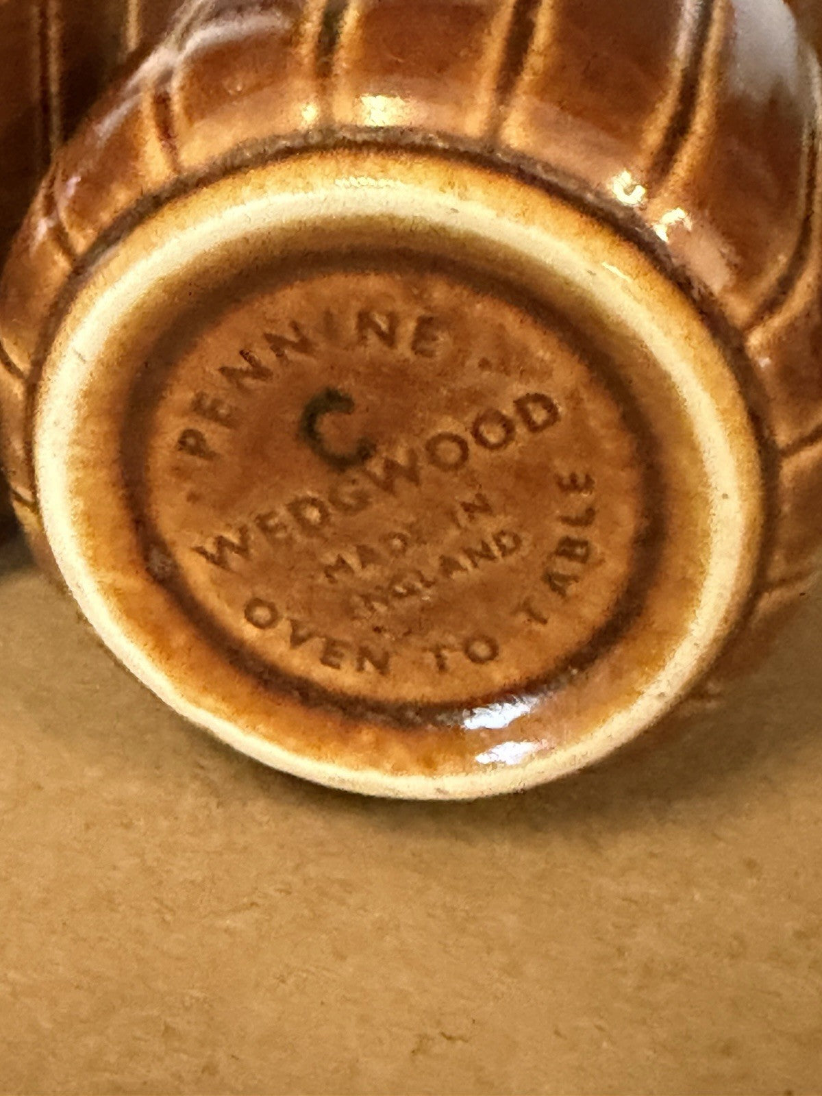 Wedgwood Pennine Espresso Set Pot & 6 Cups Brown Stoneware England c1970s