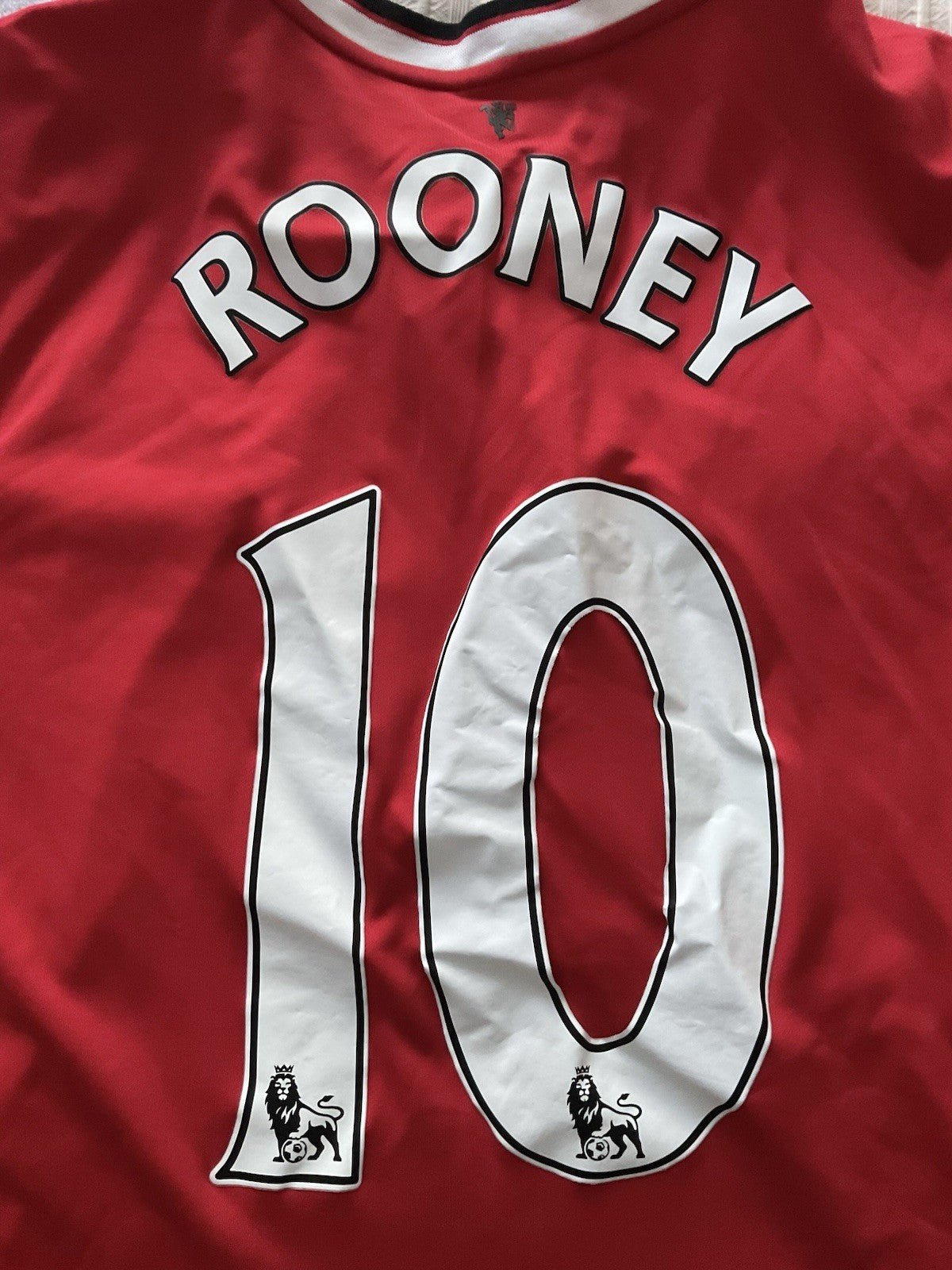 Manchester United Rooney #10 2014 Nike Home Jersey Shirt EPL Football XL