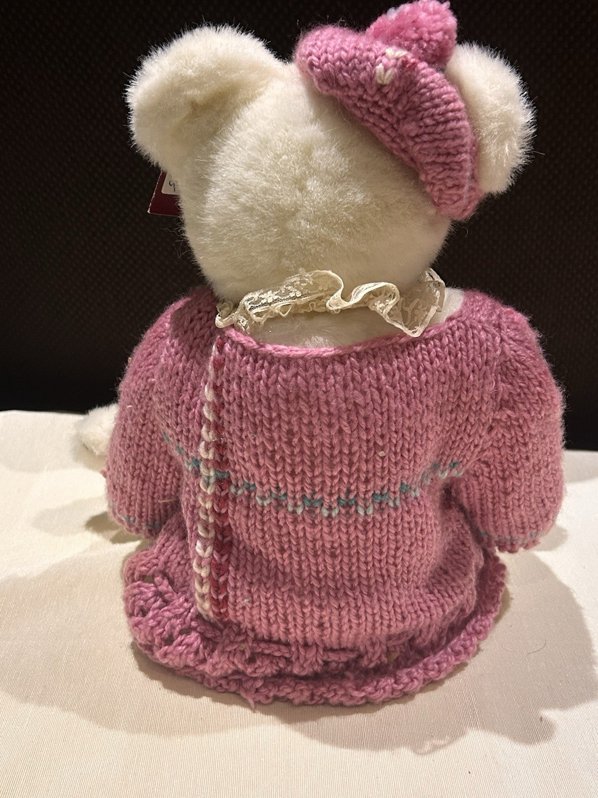 GUND Bialosky Friends Teddy Bear Pink Knitted Jumper Plush Soft Toy W Orig Tag