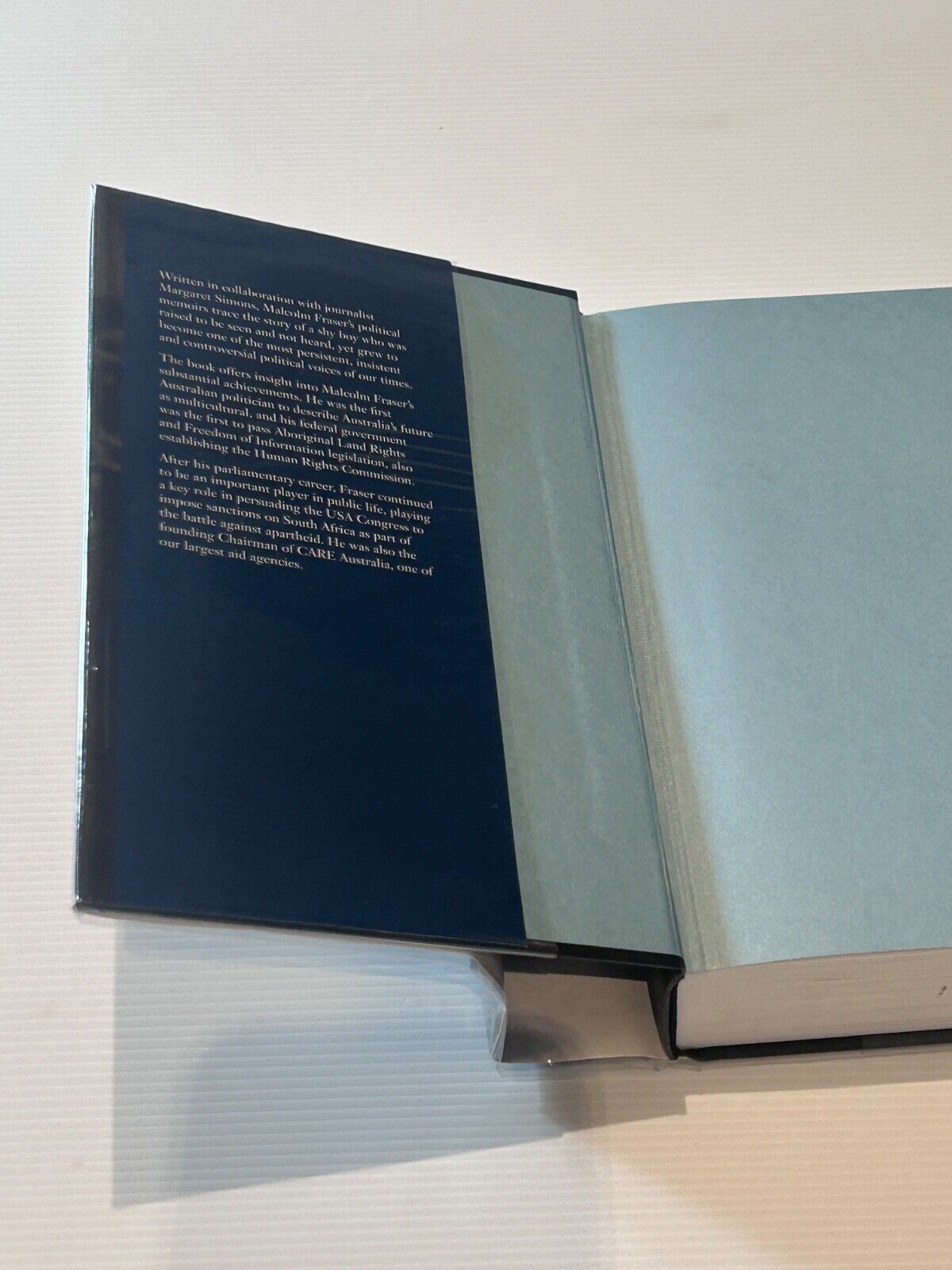 MALCOLM FRASER THE POLITICAL MEMOIRS  FIRST EDITION HARDCOVER AUTOBIOGRAPHY: