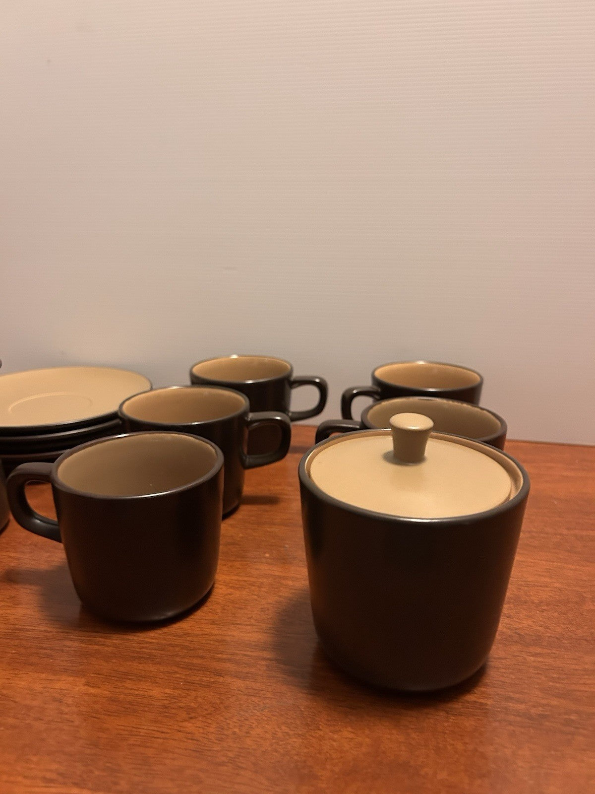 Mikasa Terra Stone Bronze Green J4001 Japan Coffee Set 5 Cups