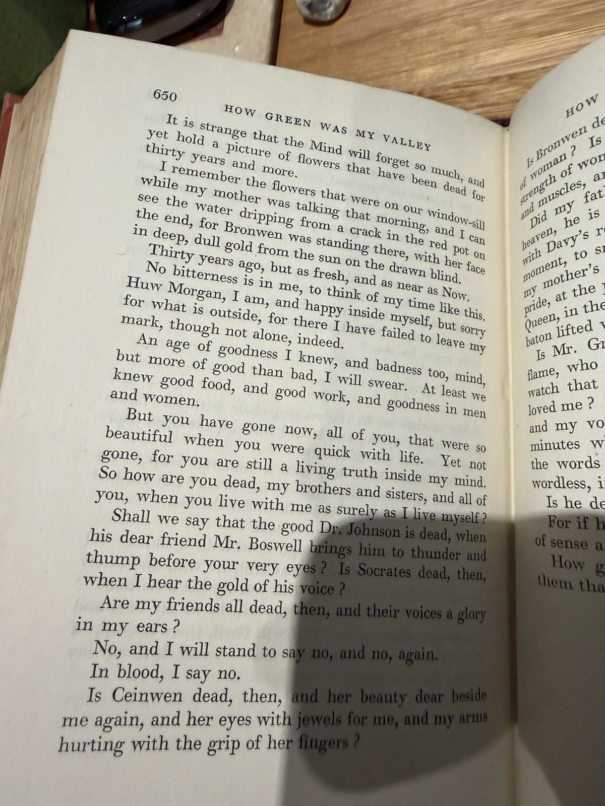Richard Llewellyn How Green Was My Valley 1939 1st Edition Michael Joseph HC