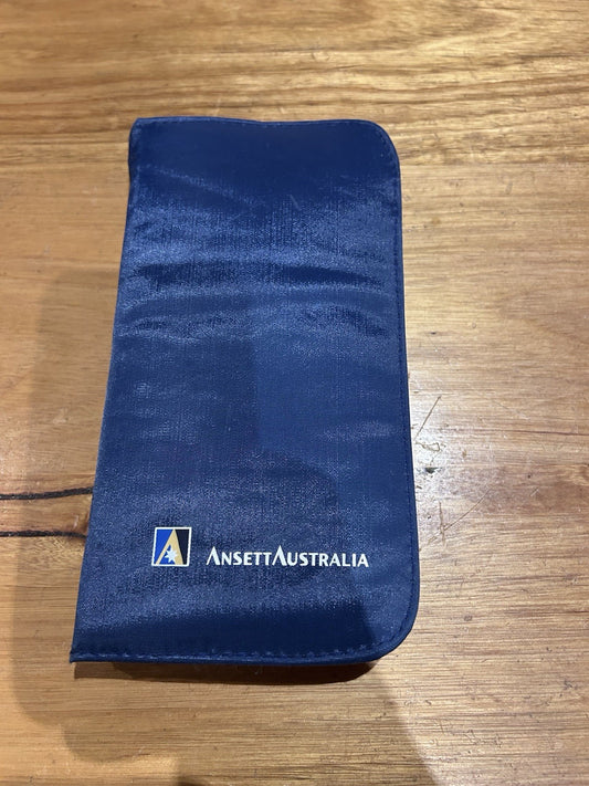 Ansett Australia Vintage Amenity Kit w/ Contents – Sleep Mask, Comb, More