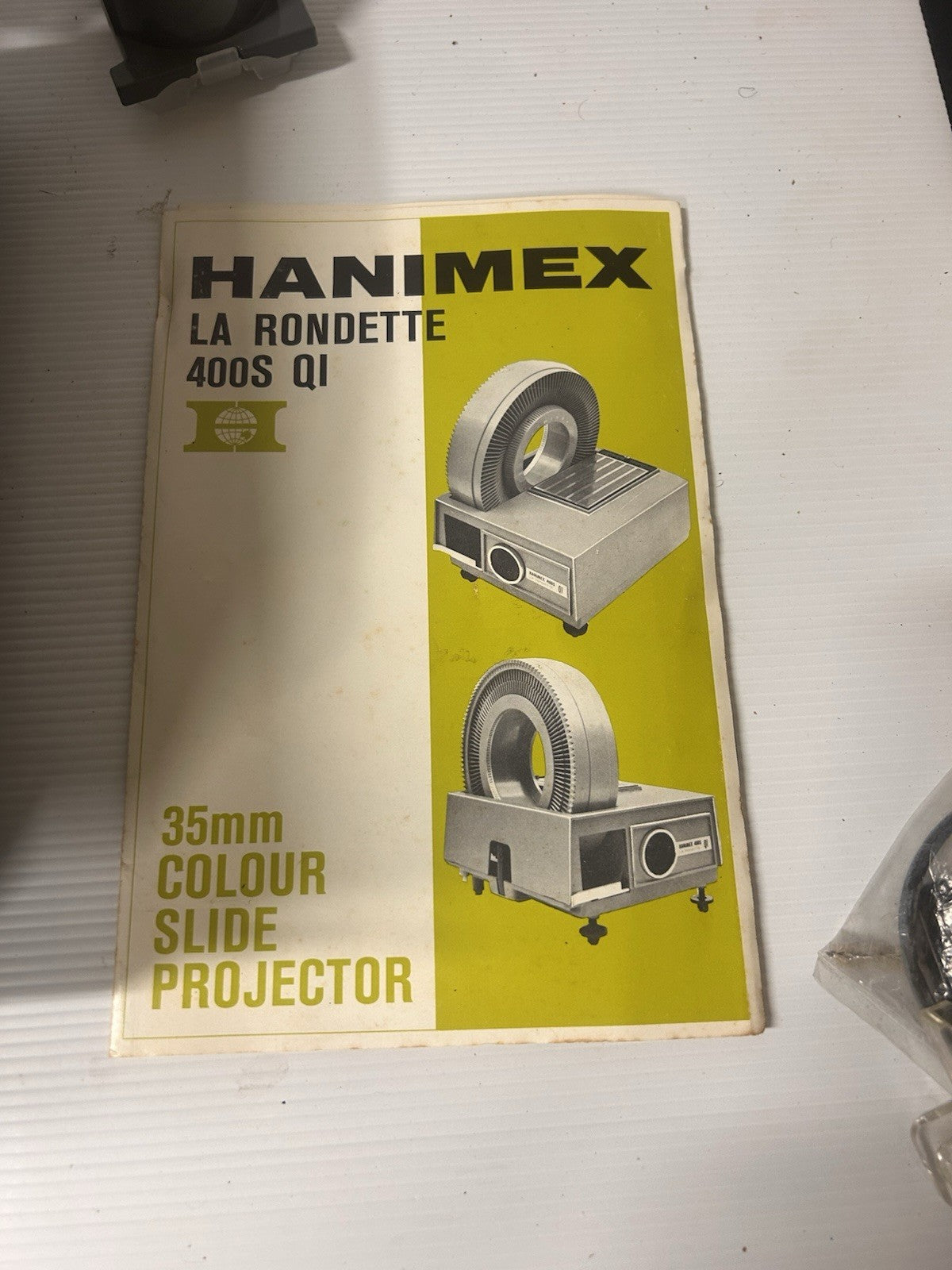 Hanimex Rondette 35mm Colour Slide Projector 1973 Boxed Working w/ Papers